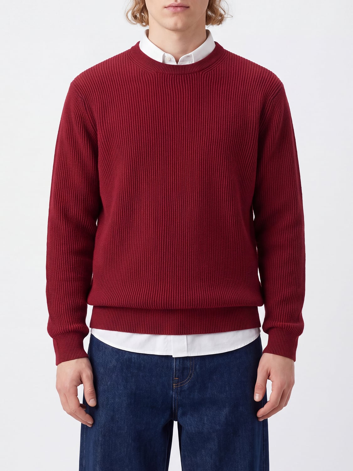 BRAMANI CASHMERE PULLOVER: Pullover herren Bramani Cashmere, Rot - Img 1