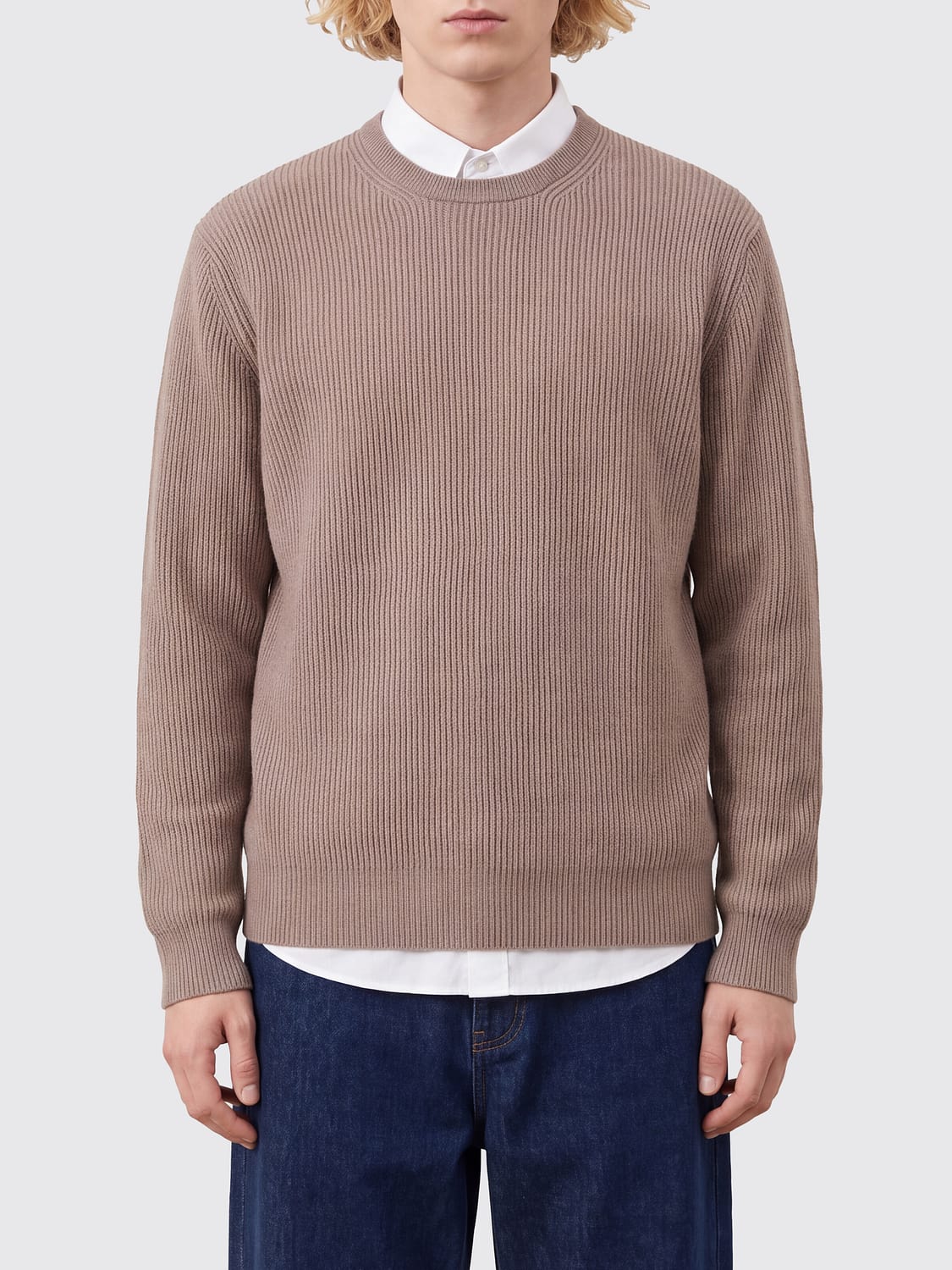 BRAMANI CASHMERE PULLOVER: Pullover herren Bramani Cashmere, Taubengrau - Img 1