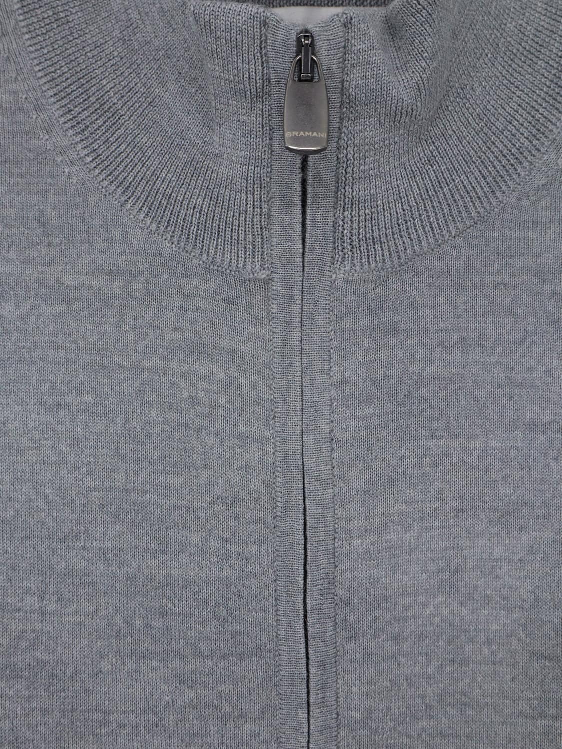 BRAMANI CASHMERE PULL: Pull homme Bramani Cashmere, Gris - Img 4