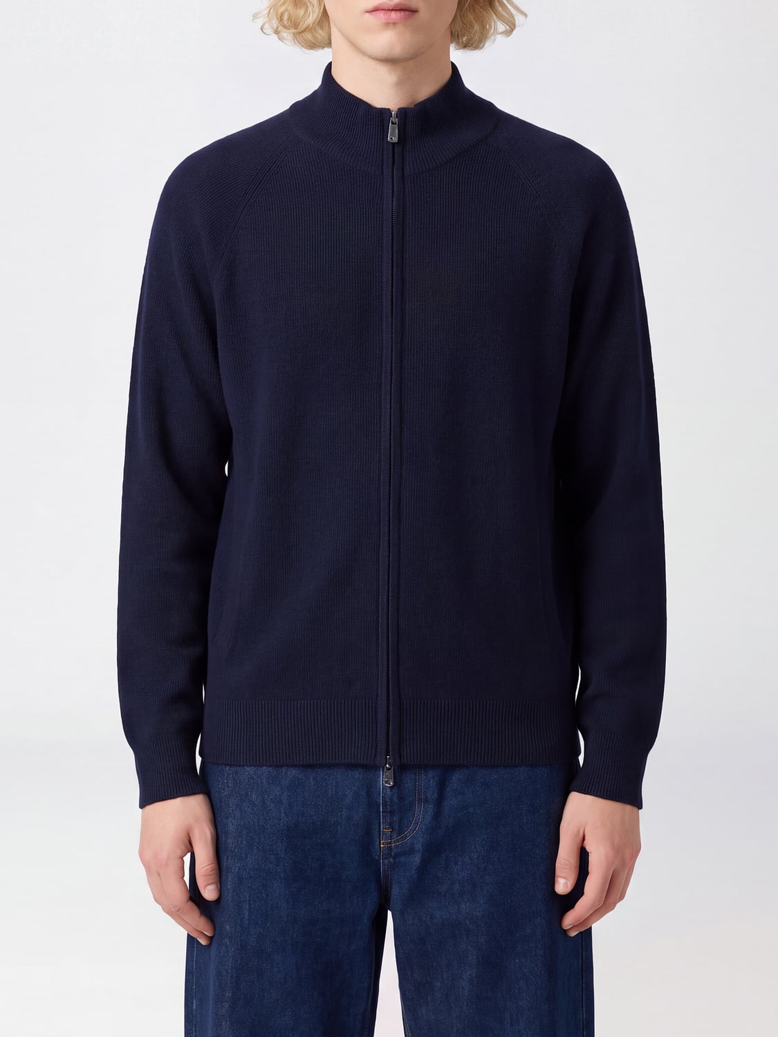 BRAMANI CASHMERE PULLOVER: Pullover herren Bramani Cashmere, Blau - Img 1