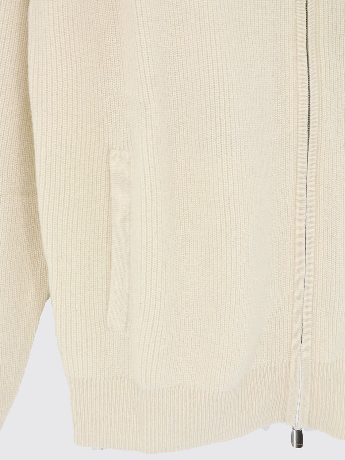 BRAMANI CASHMERE PULL: Pull homme Bramani Cashmere, Jaune Crème - Img 4