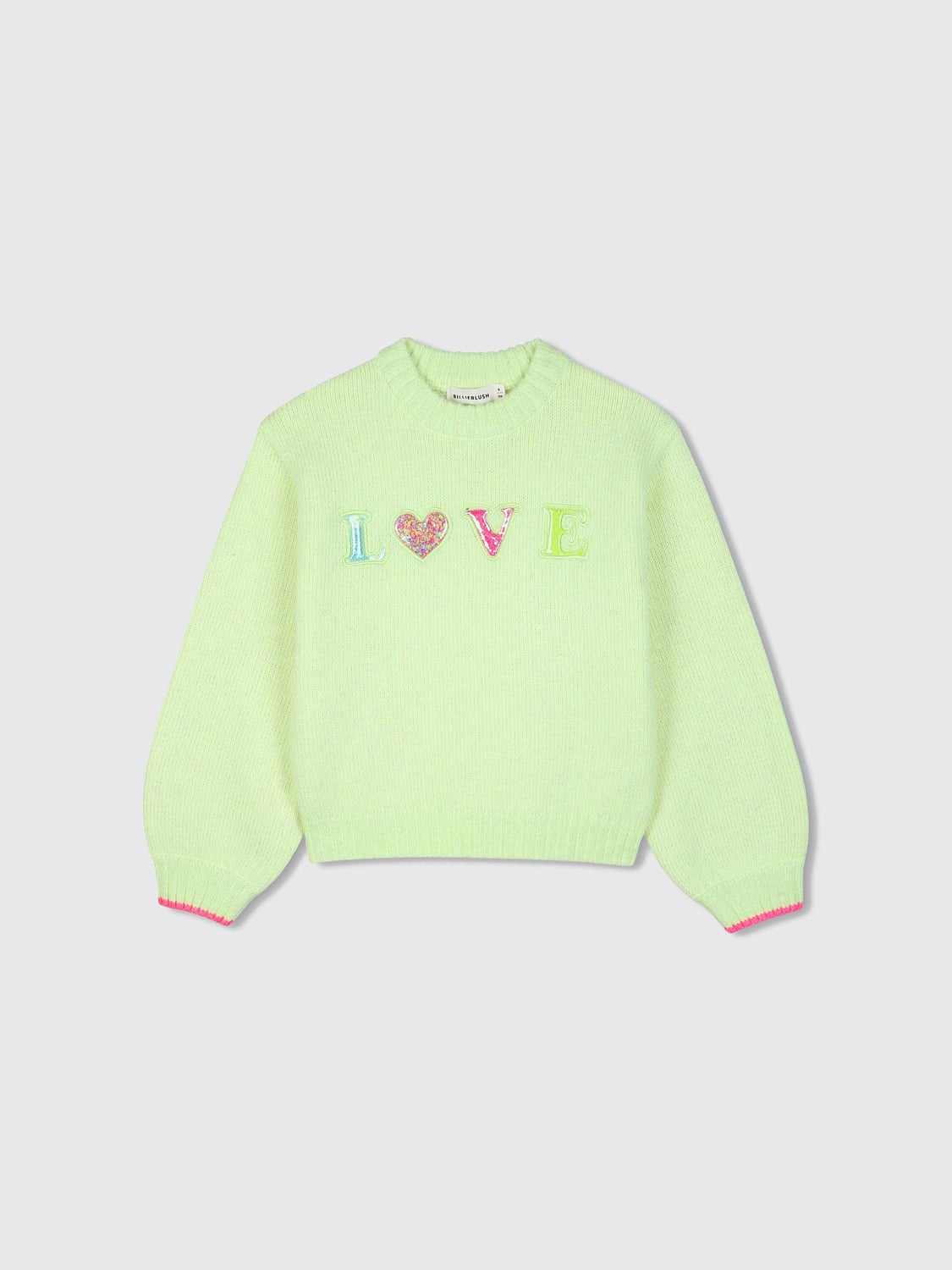 BILLIEBLUSH PULL: Pull enfant Billieblush, Vert - Img 1