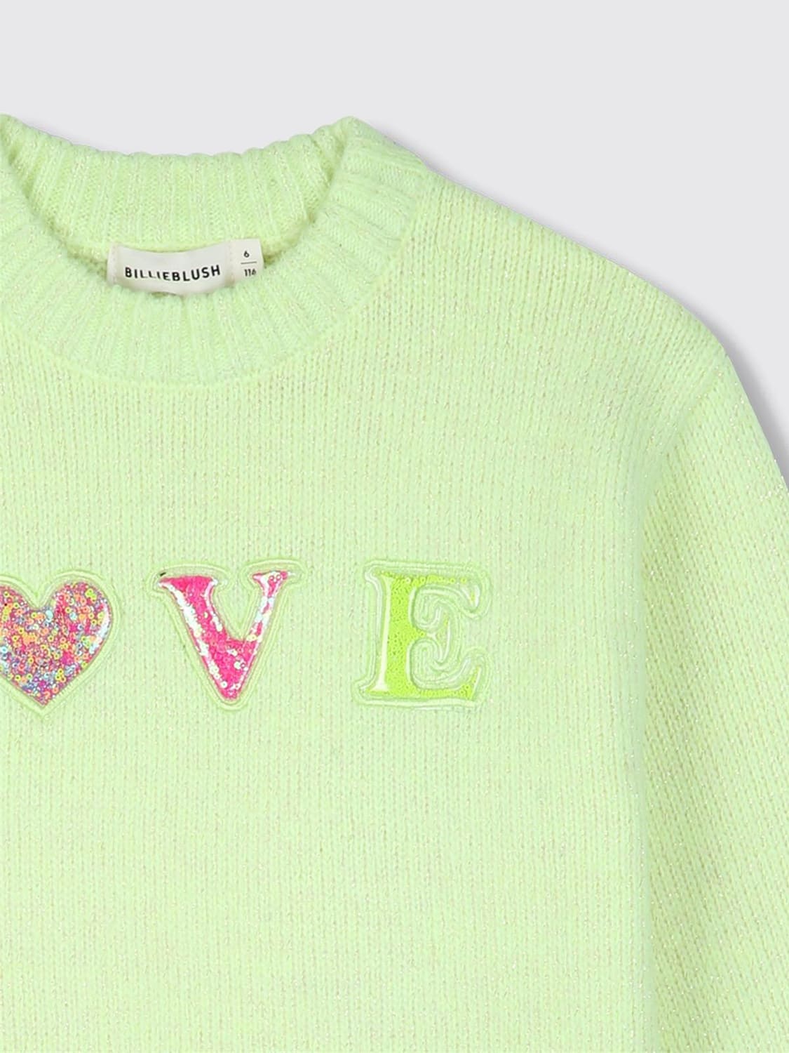 BILLIEBLUSH PULL: Pull enfant Billieblush, Vert - Img 3