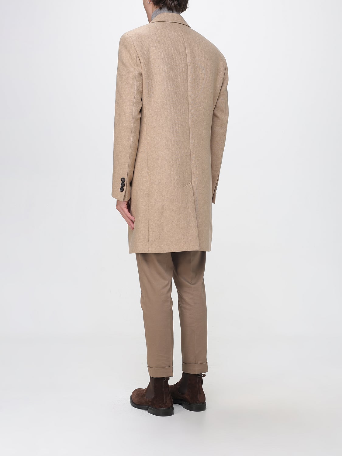 BOSS COAT: Coat men Boss, Beige - Img 2