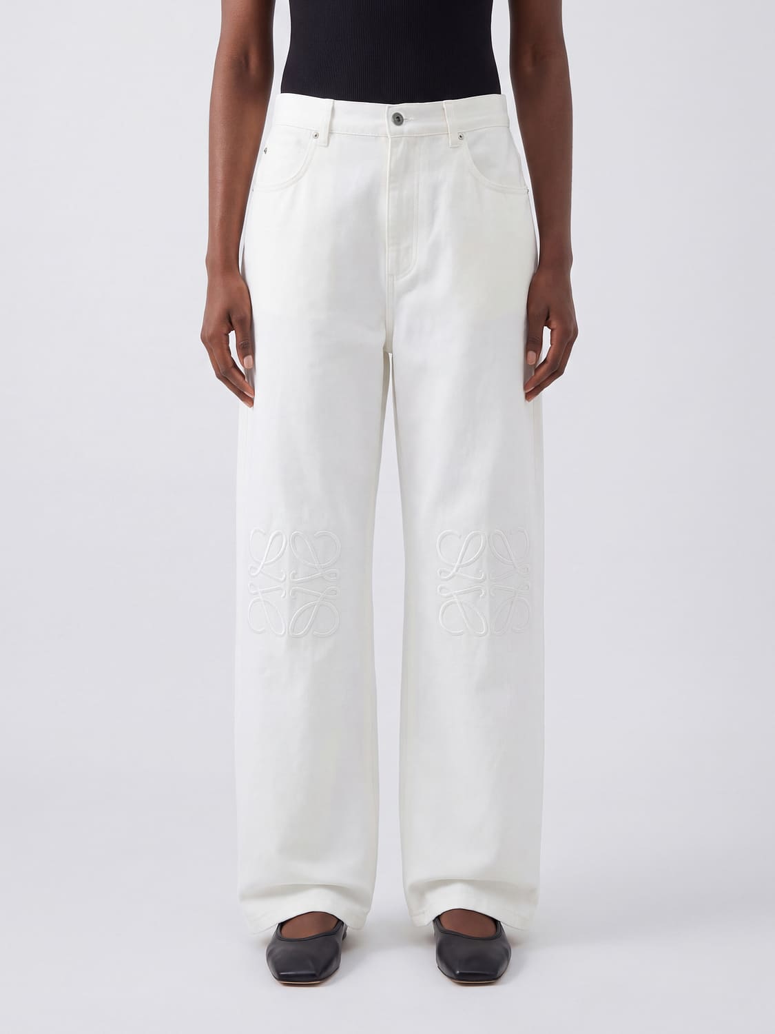 LOEWE VAQUEROS: Vaqueros mujer Loewe, Blanco - Img 1
