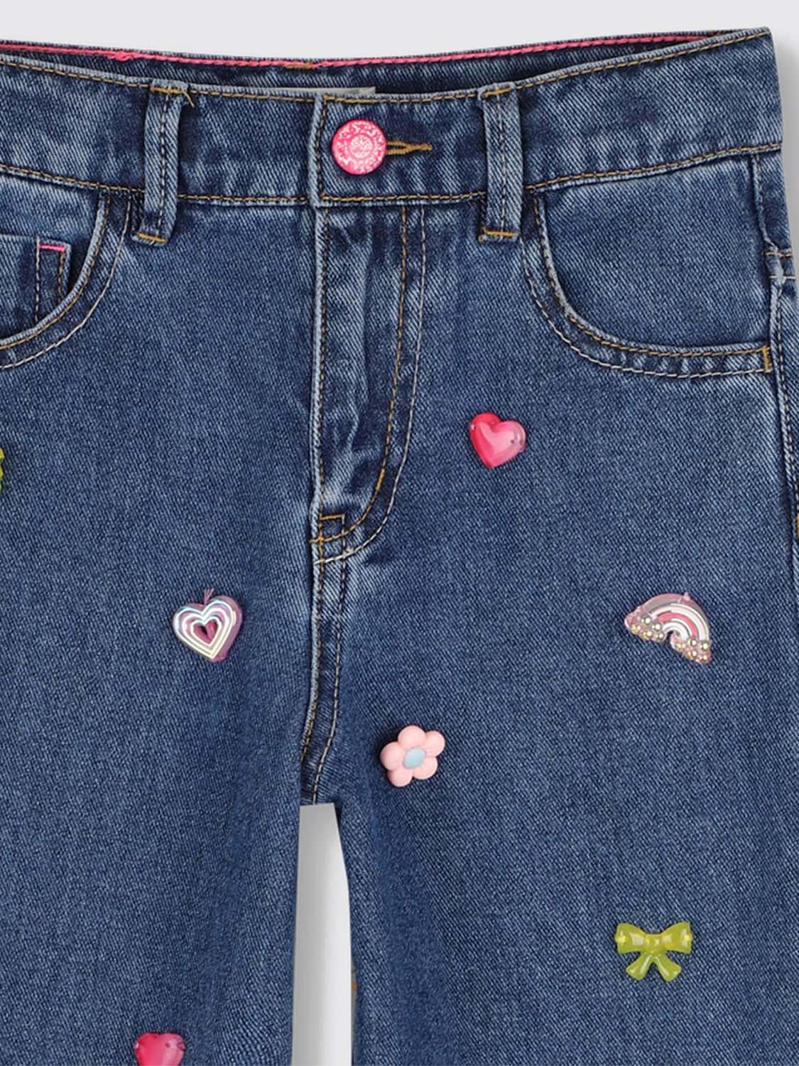 BILLIEBLUSH JEANS: Jeans niños Billieblush, Azul Oscuro - Img 3