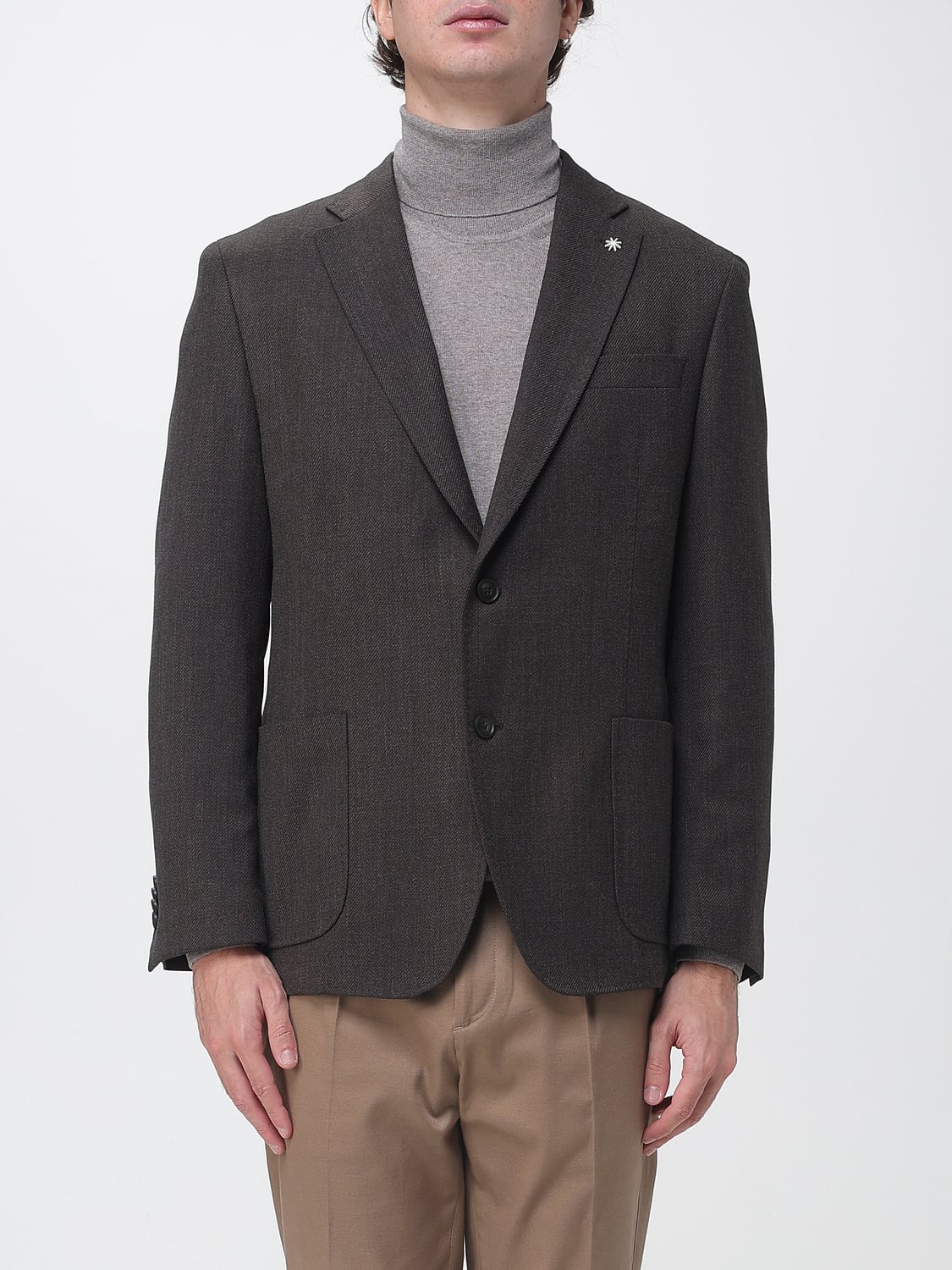 MANUEL RITZ JACKET: Jacket men Manuel Ritz, Brown - Img 1