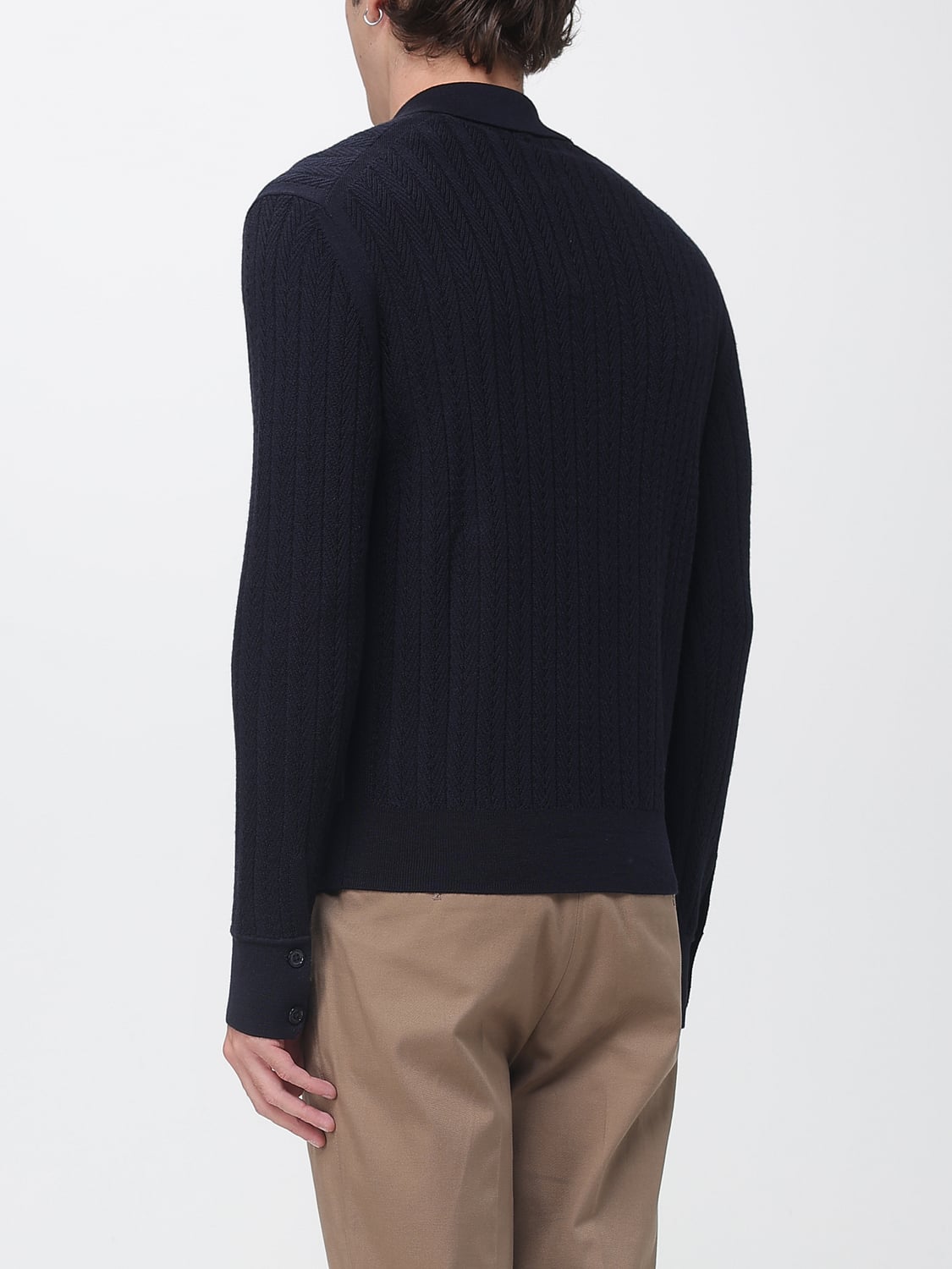 PAOLO PECORA SWEATER: Sweater men Paolo Pecora, Blue - Img 2