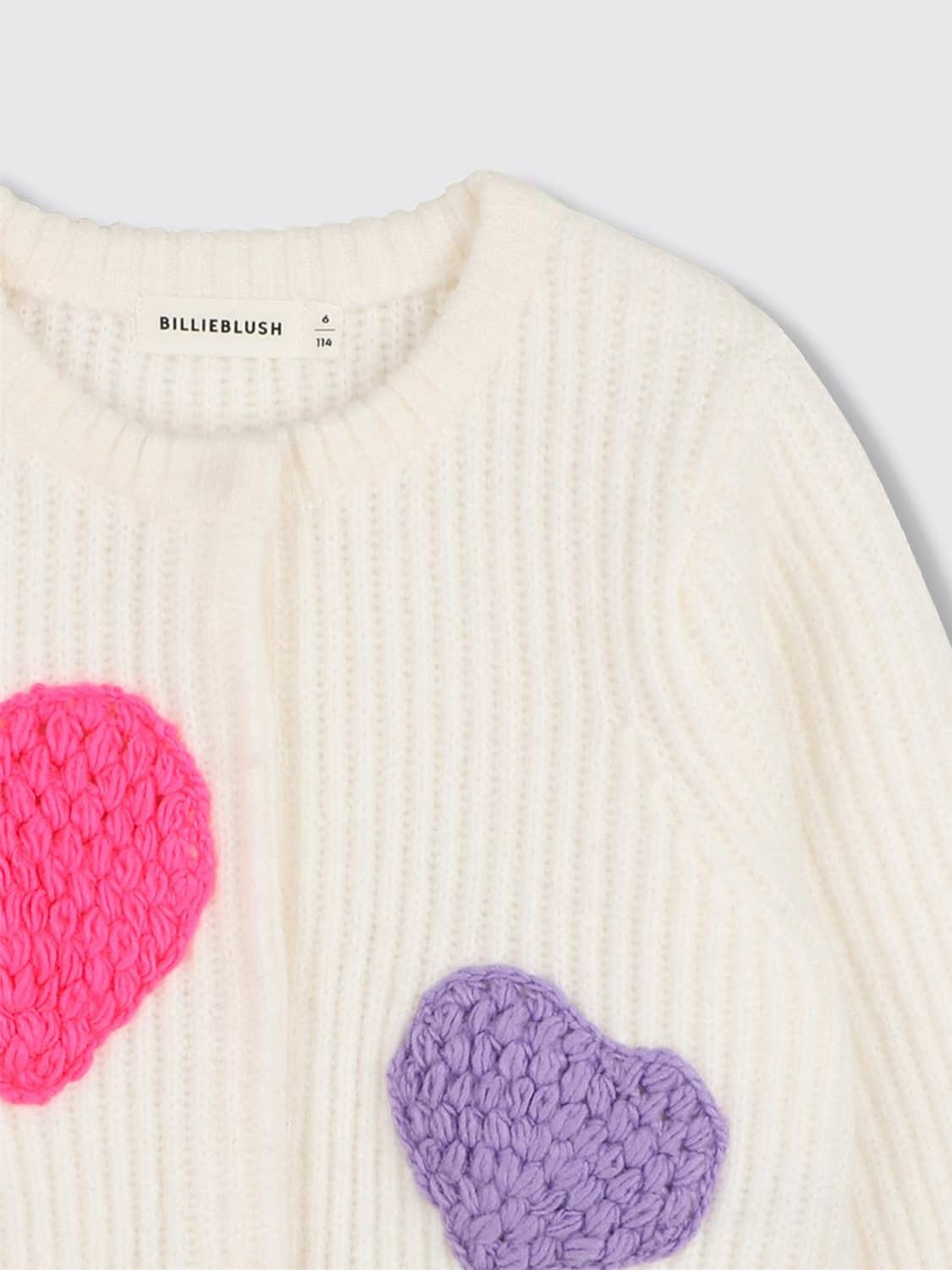 BILLIEBLUSH PULL: Pull enfant Billieblush, Jaune Crème - Img 3