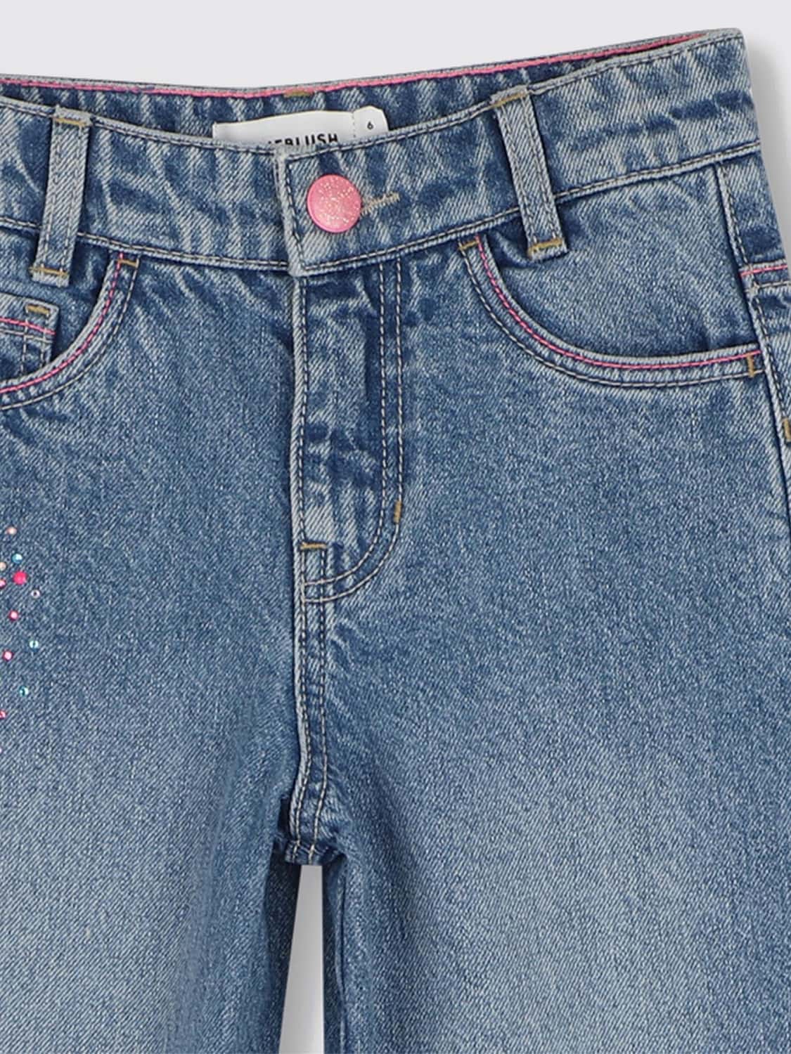 BILLIEBLUSH JEANS: Jeans niños Billieblush, Azul Oscuro - Img 3