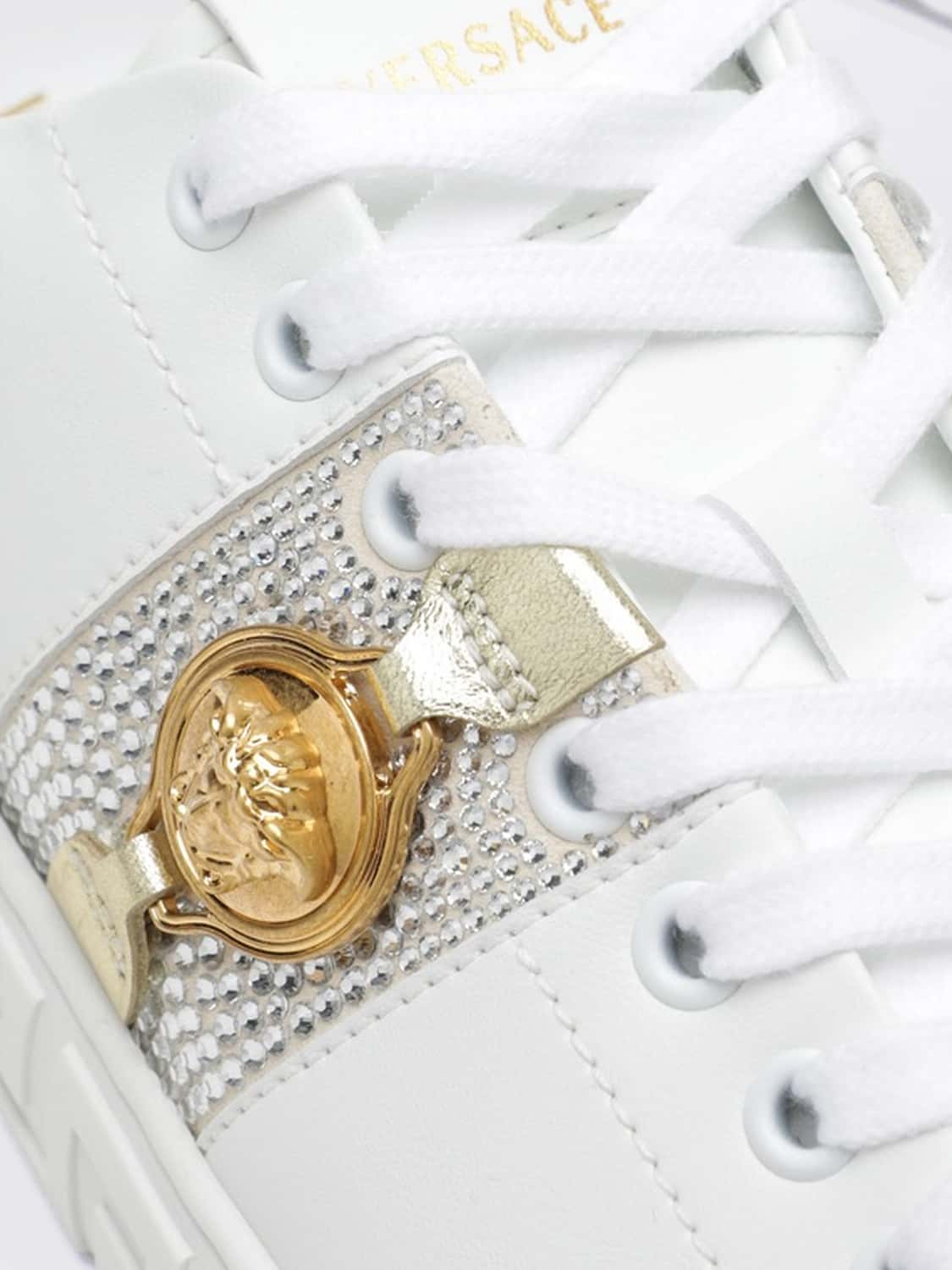 VERSACE SNEAKERS: Sneakers donna Versace, Bianco - Img 3