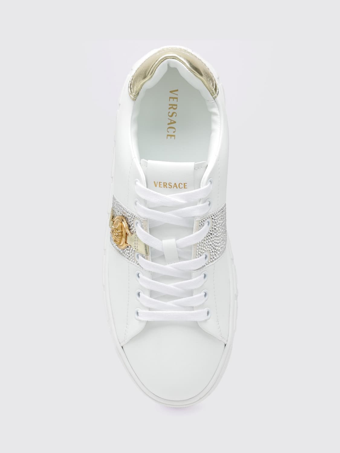 VERSACE SNEAKERS: Sneakers donna Versace, Bianco - Img 4