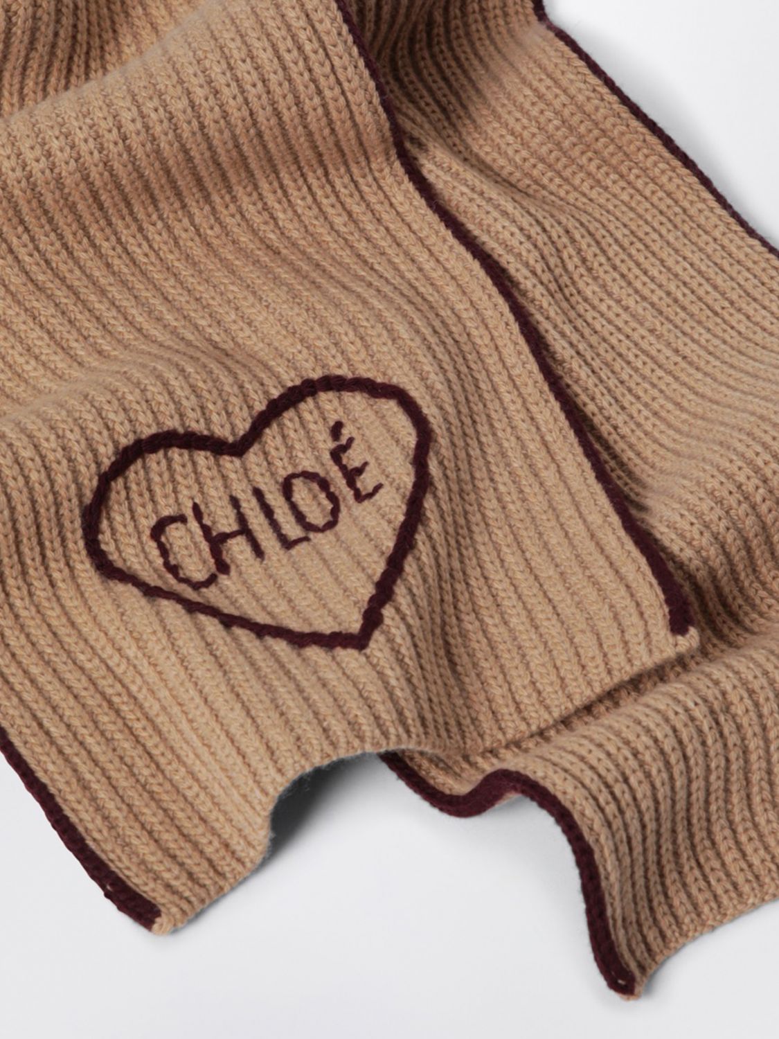 CHLOÉ SCARF: Scarf woman ChloÉ, Brown - Img 3