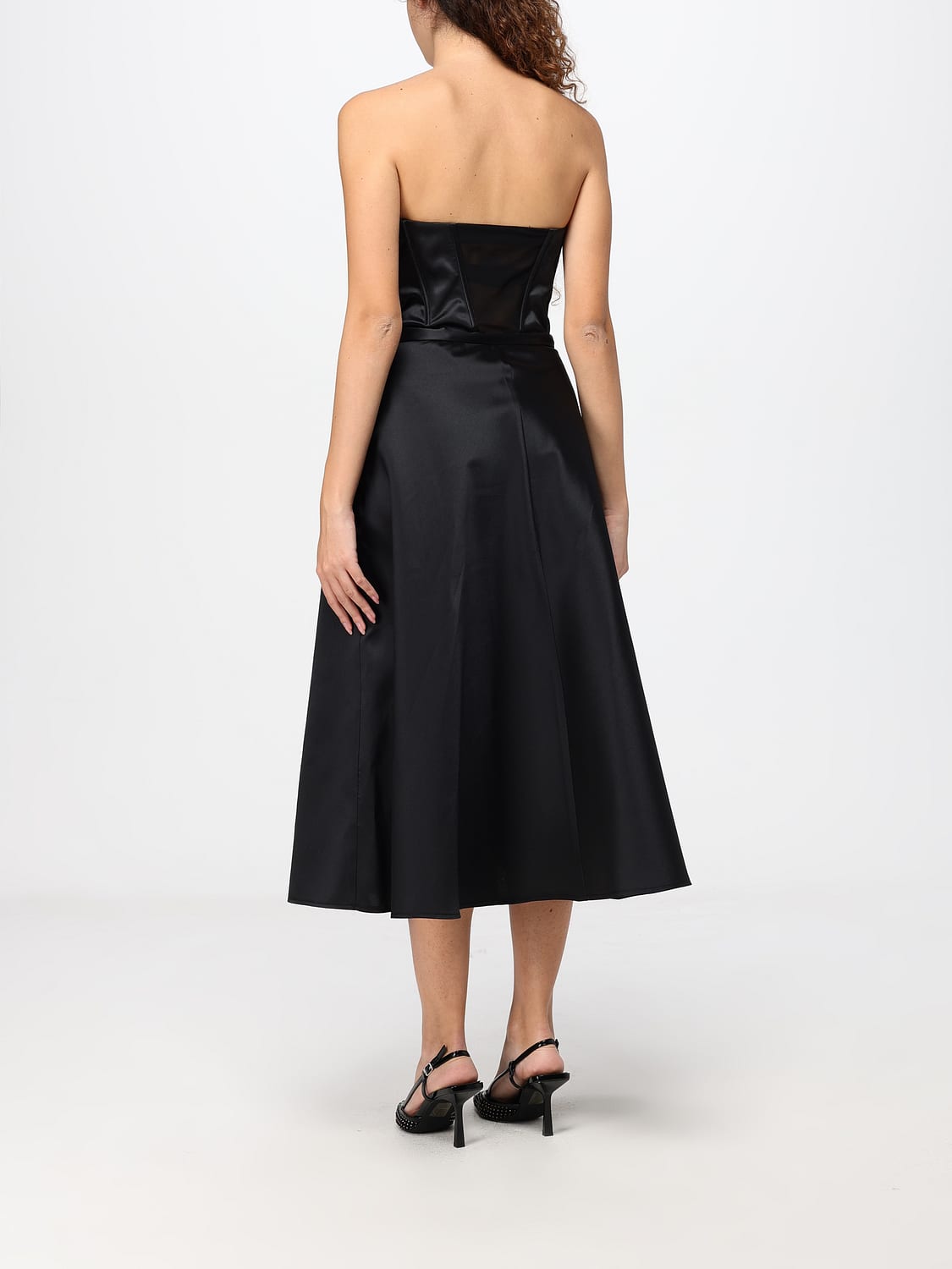 ELISABETTA FRANCHI VESTIDO: Vestido mujer Elisabetta Franchi, Negro - Img 2