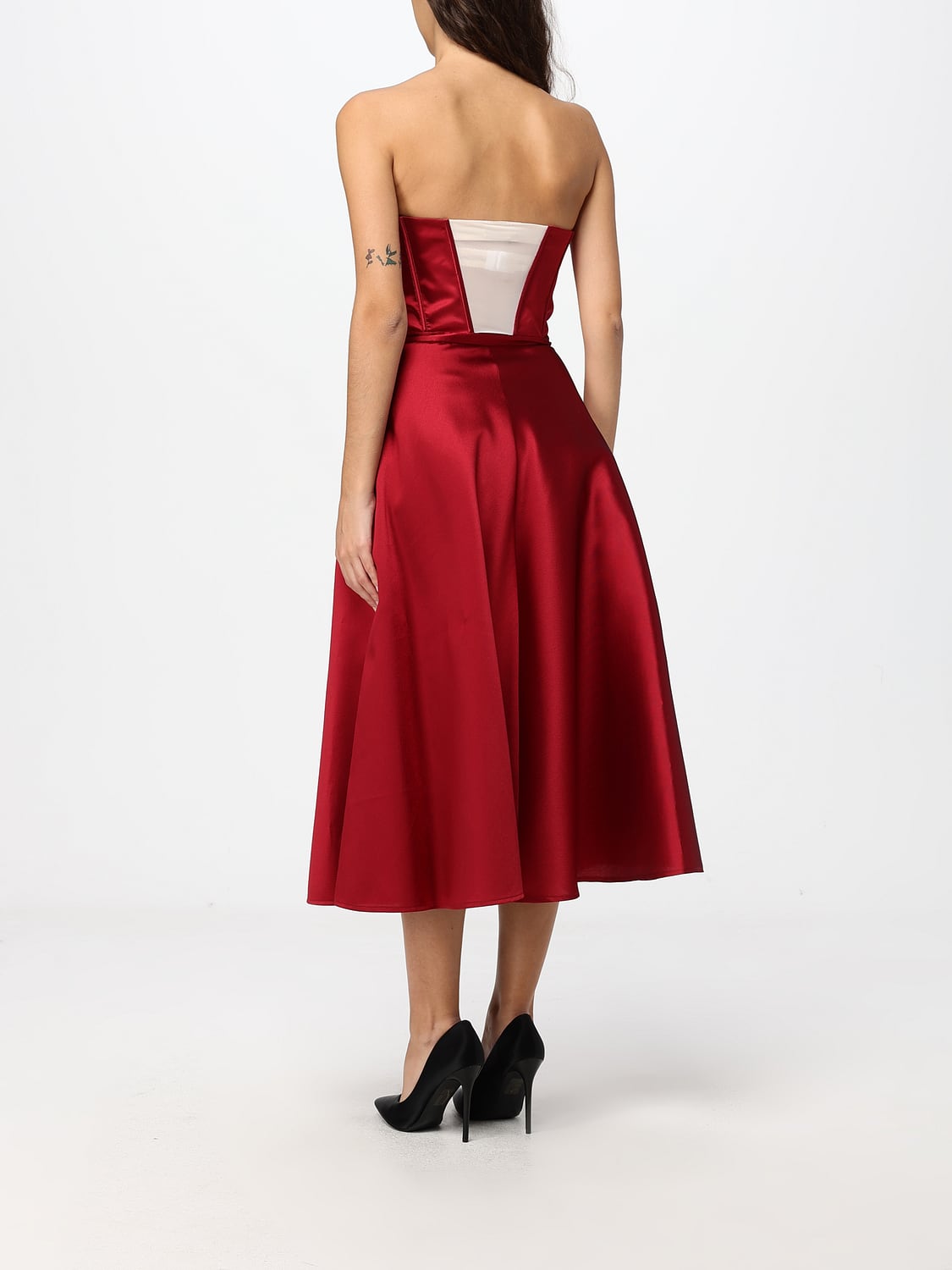 ELISABETTA FRANCHI ABITO: Abito donna Elisabetta Franchi, Rosso - Img 2