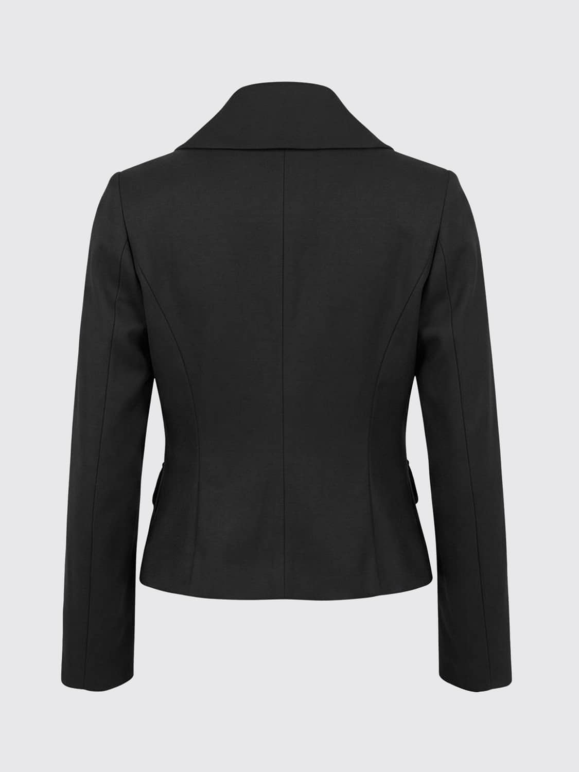 PALOMA WOOL GIACCA: Blazer corto monopetto Paloma Wool in misto lana con tasche a patta, Grigio - Img 3