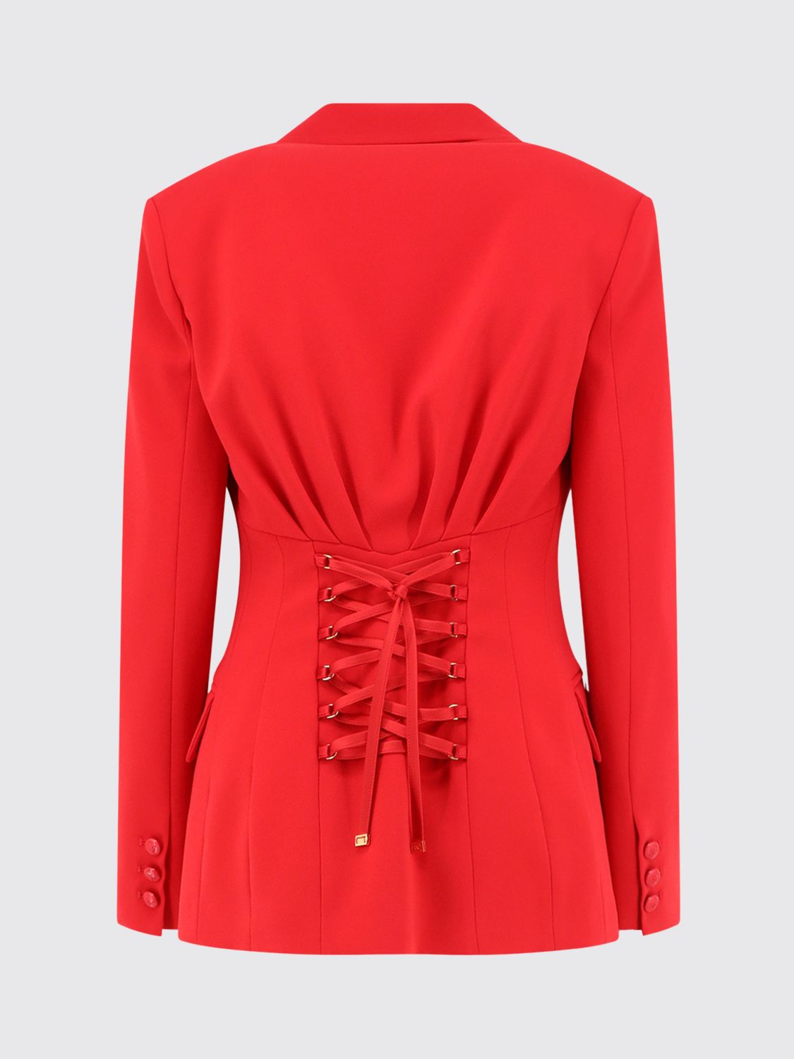 ELISABETTA FRANCHI ジャケット: ジャケット レディース Elisabetta Franchi, レッド - Img 3