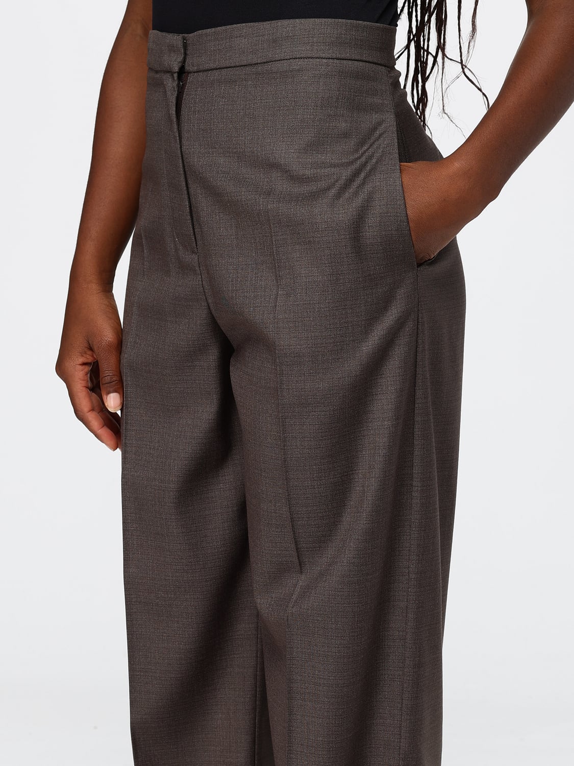 MEIMEIJ PANTS: Pants woman Meimeij, Brown - Img 3