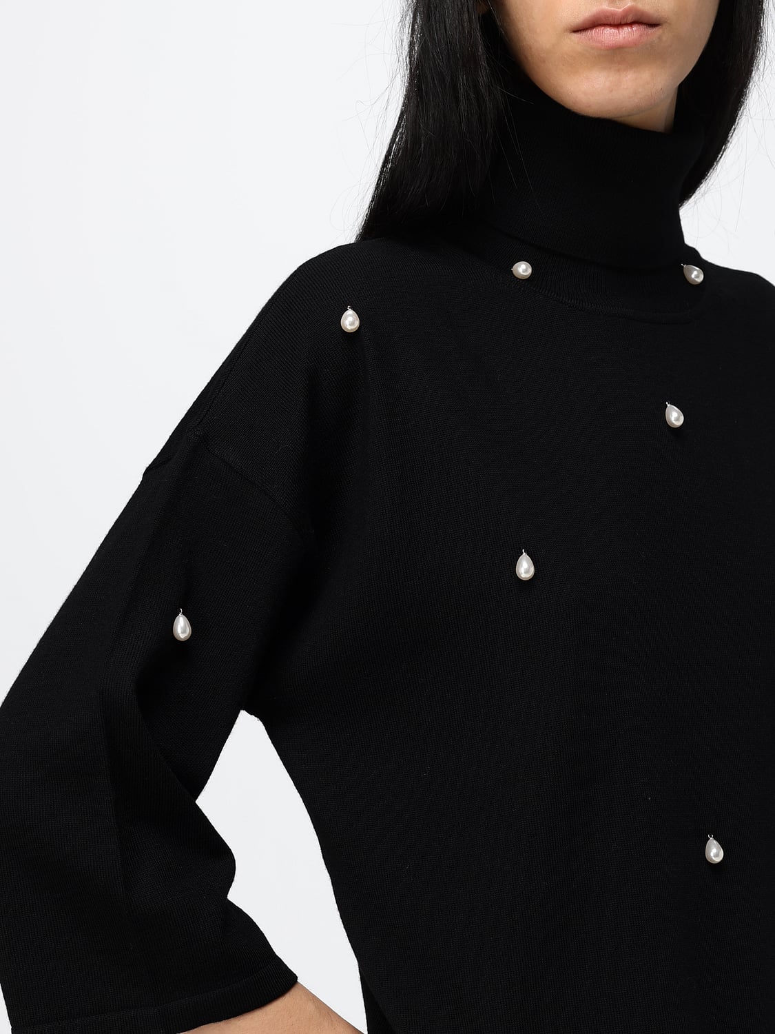 MEIMEIJ PULLOVER: Pullover damen Meimeij, Schwarz - Img 3