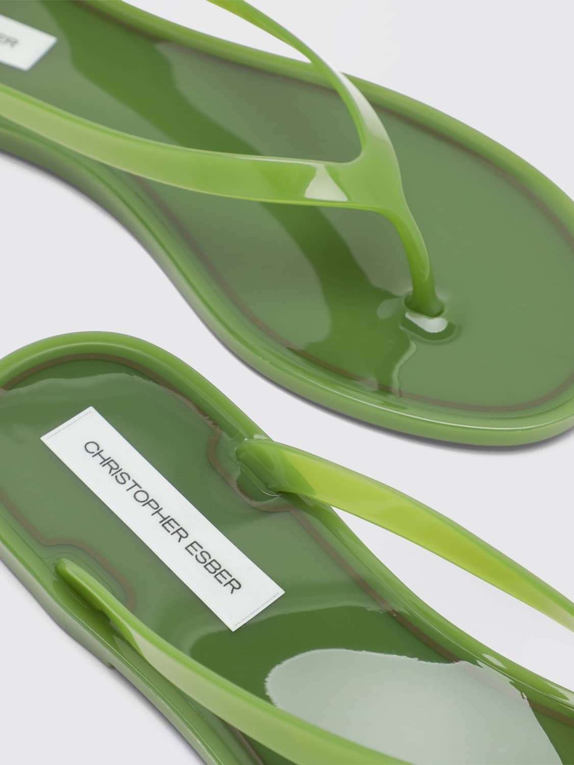 CHRISTOPHER ESBER SANDALI CON TACCO: Sandali con tacco donna Christopher Esber, Verde - Img 3