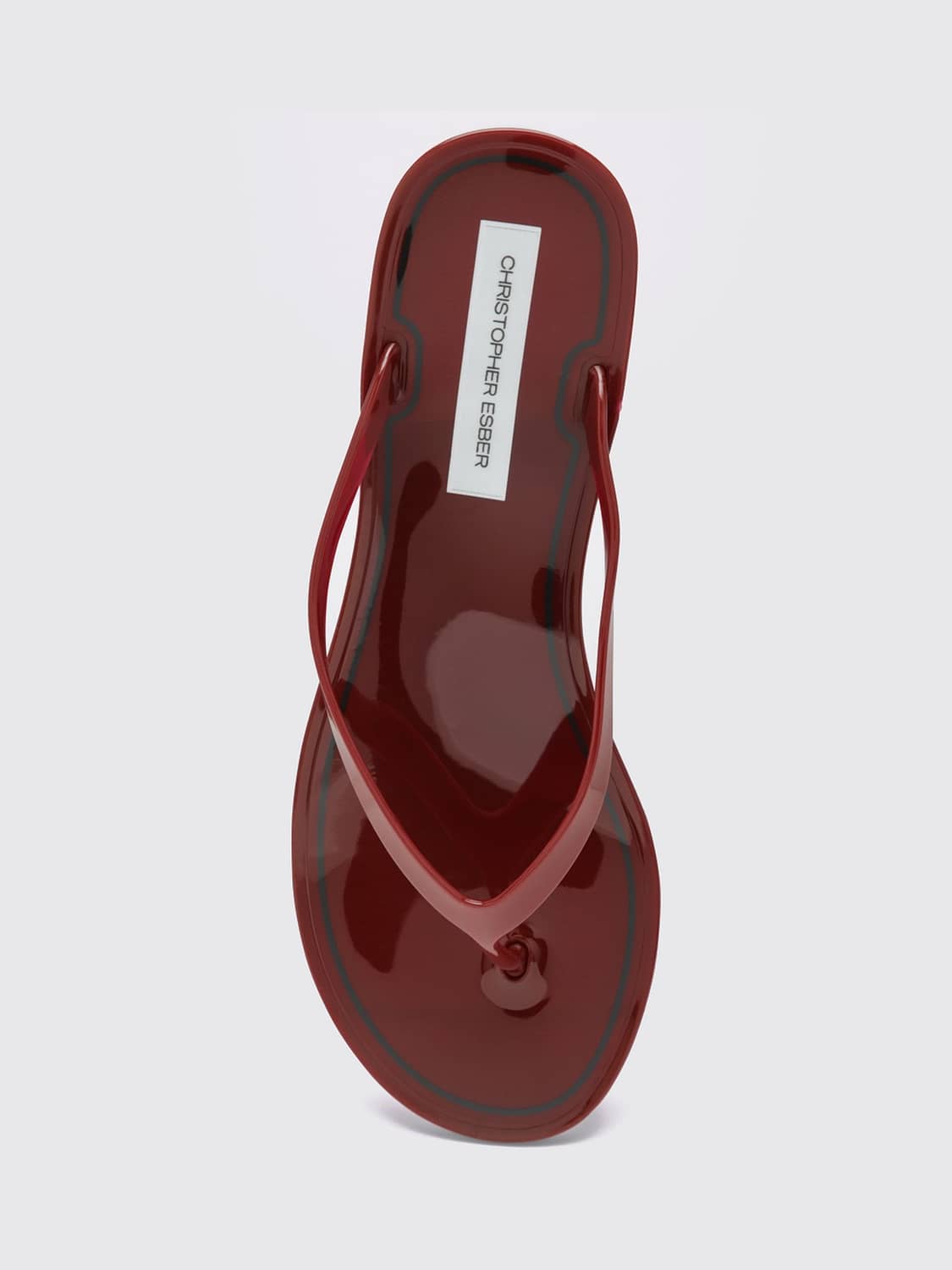 CHRISTOPHER ESBER SANDALI CON TACCO: Sandali con tacco donna Christopher Esber, Rosso - Img 4