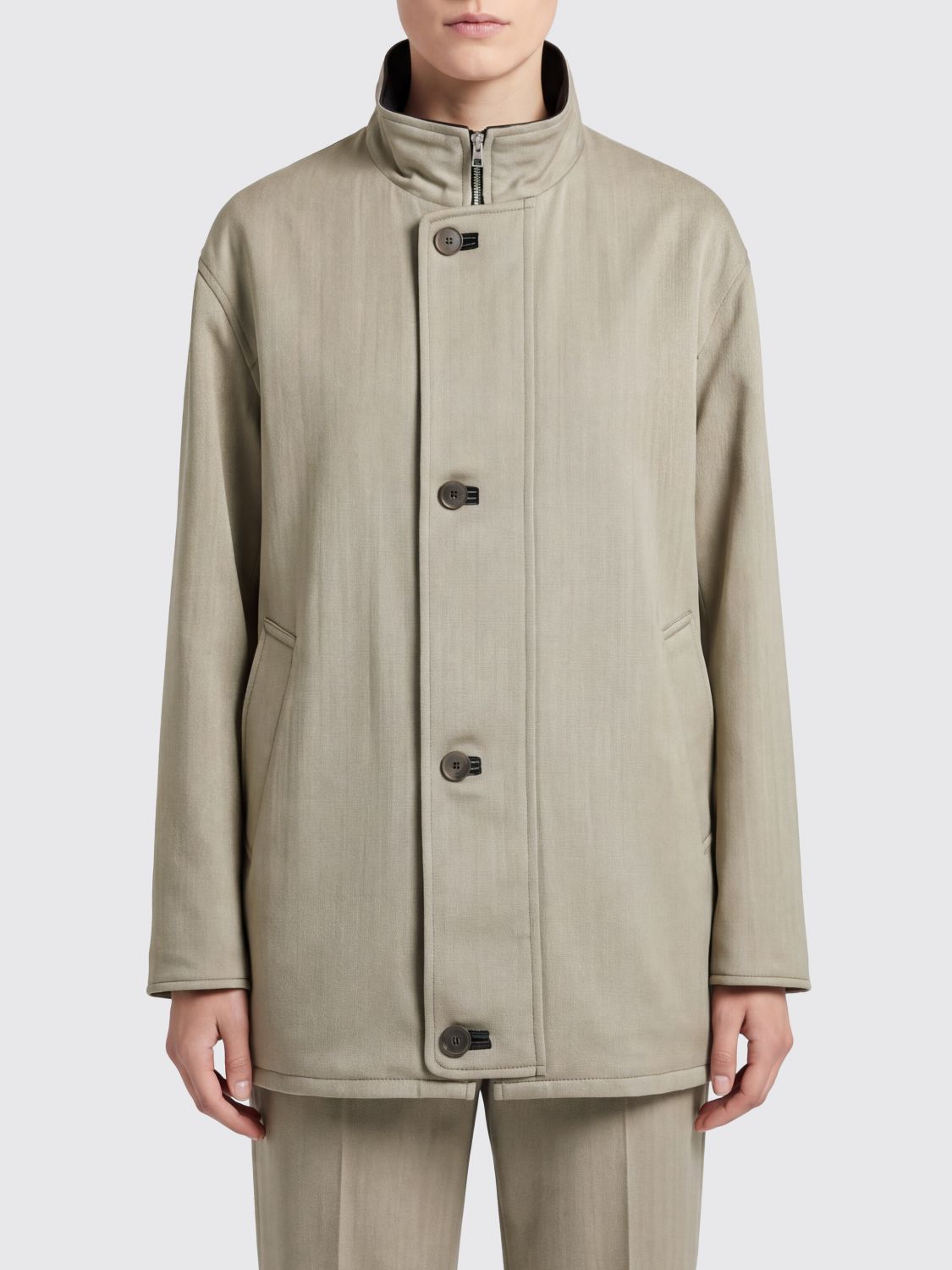 AURALEE JACKET: Jacket woman Auralee, Kaki - Img 1