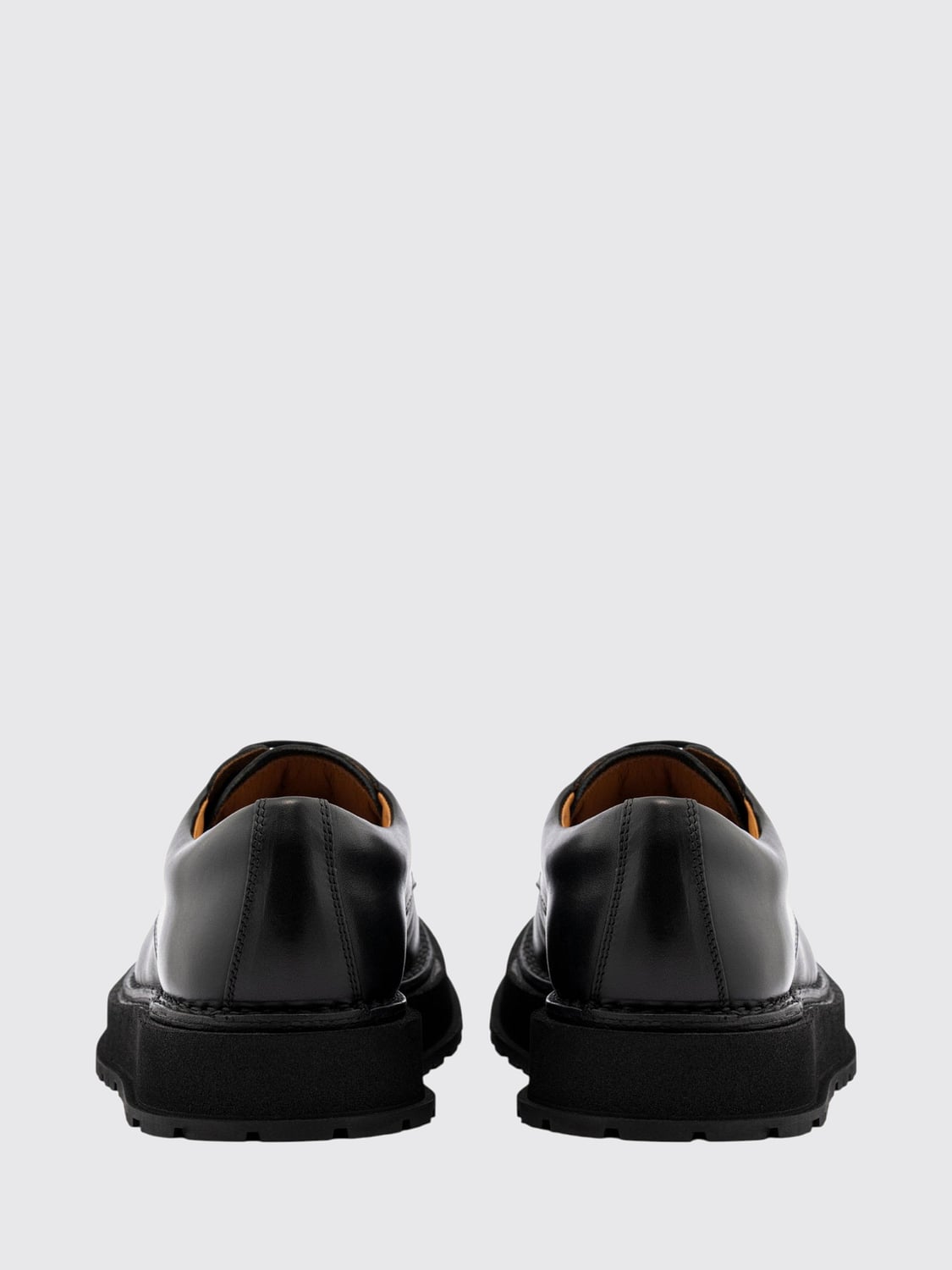 BUTTERO SCARPE STRINGATE: Derby Buttero in pelle liscia con suola in gomma dentellata, Nero - Img 5