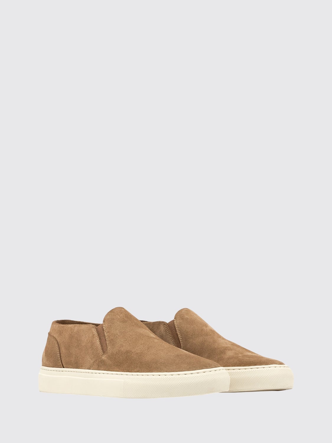 BUTTERO SNEAKERS: Sneakers slip-on Buttero in pelle scamosciata marrone con suola in gomma, Marrone - Img 2