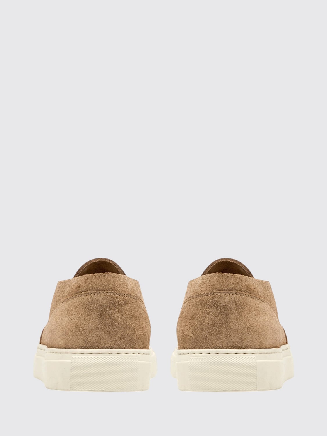 BUTTERO SNEAKERS: Sneakers slip-on Buttero in pelle scamosciata marrone con suola in gomma, Marrone - Img 3