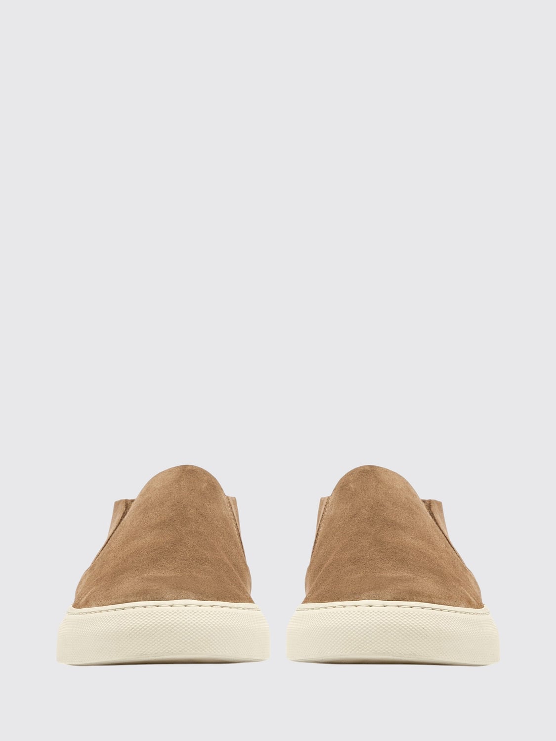 BUTTERO SNEAKERS: Sneakers slip-on Buttero in pelle scamosciata marrone con suola in gomma, Marrone - Img 5