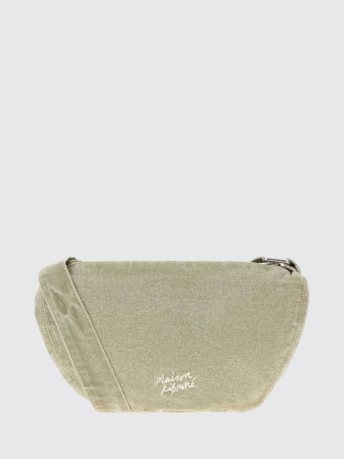 MAISON KITSUNÉ СУМКА: Сумка Мужское Maison KitsunÉ, Зеленый - Img 2
