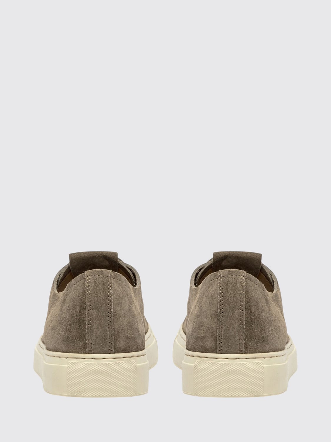 BUTTERO SNEAKERS: Sneakers basse Buttero in pelle scamosciata di bovino con logo applicato, Marrone - Img 5