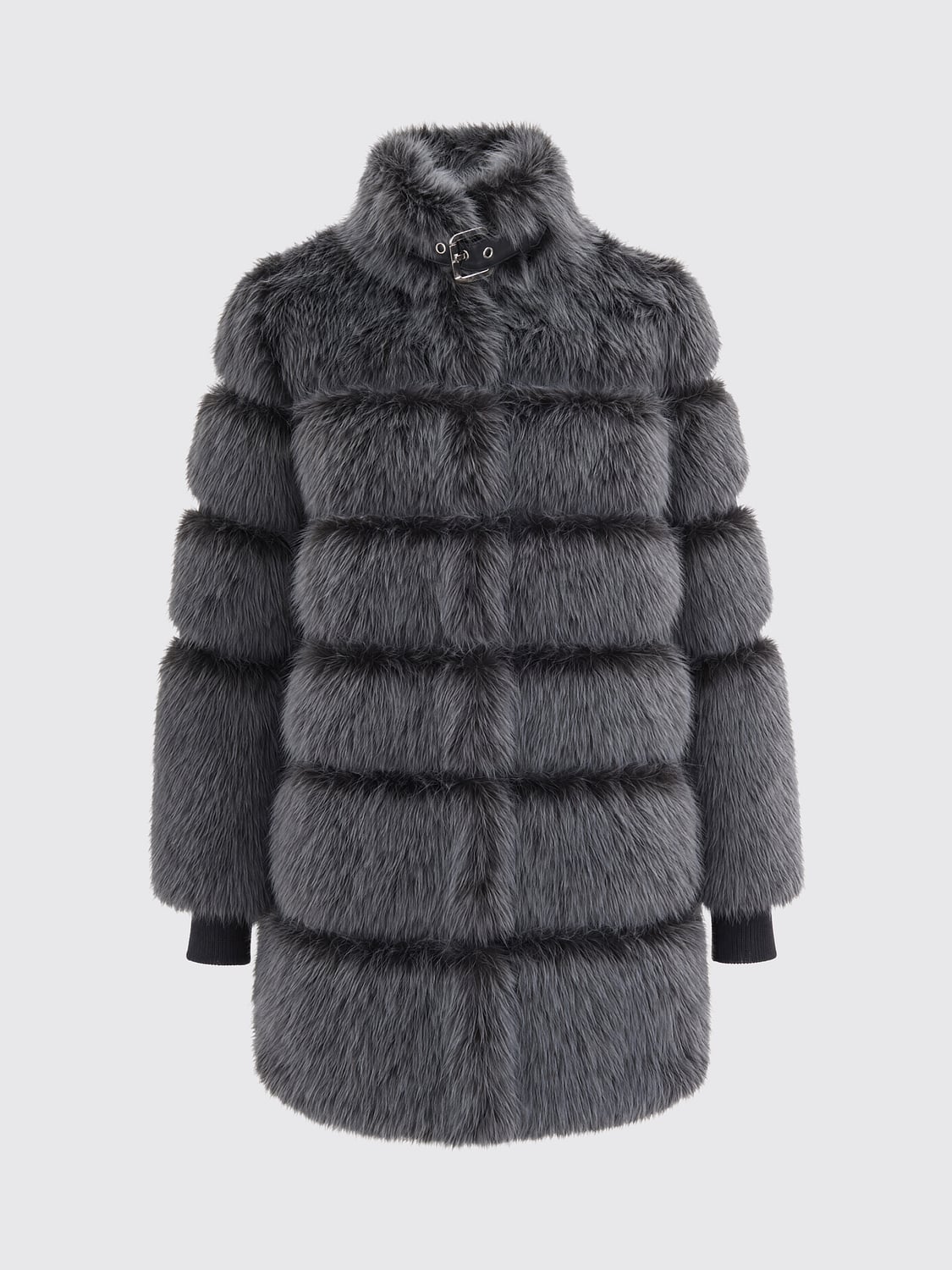 PATRIZIA PEPE PELZMANTEL: Jacke damen Patrizia Pepe, Blau - Img 2
