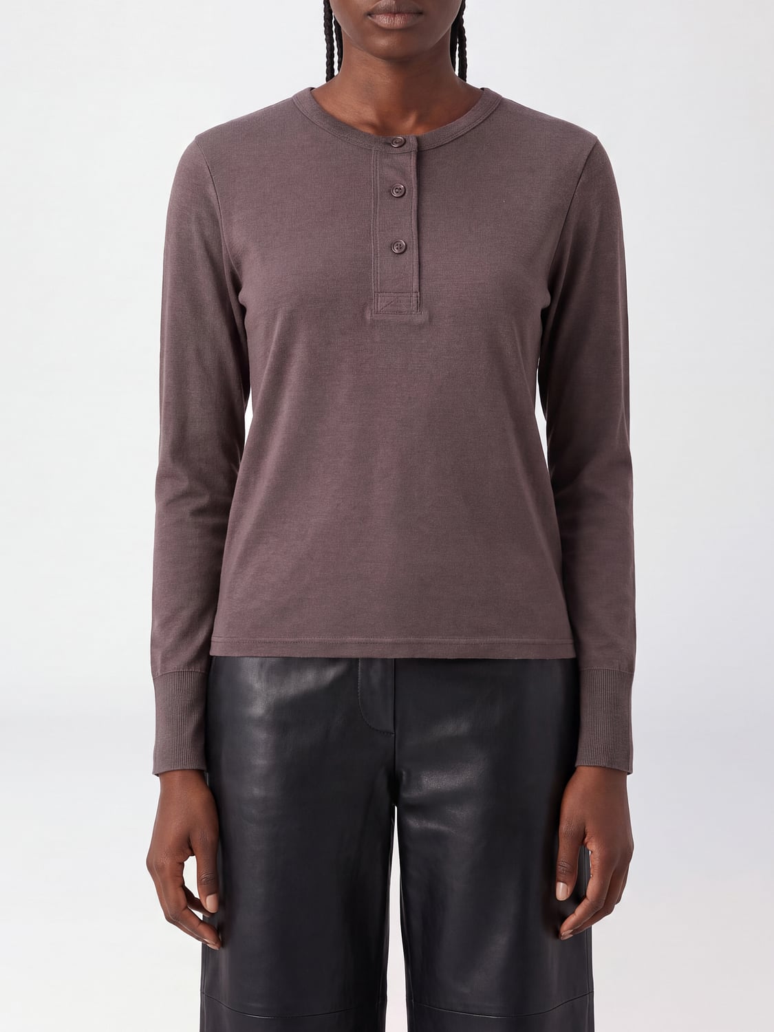 STUDIO NICHOLSON CAMISA: Camisa mujer Studio Nicholson, Café - Img 1