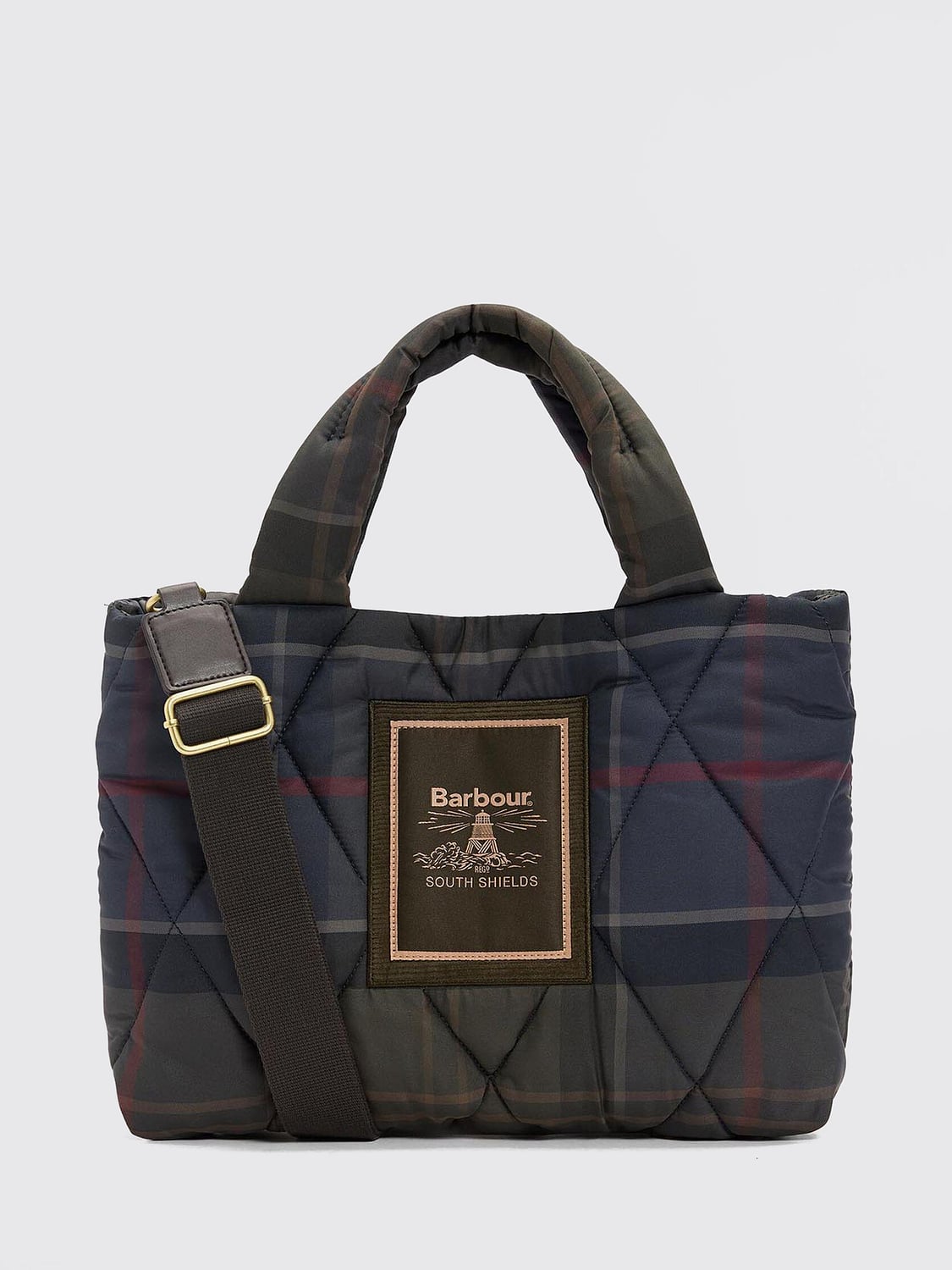 BARBOUR SHOULDER BAG: Shoulder bag woman Barbour, Green - Img 1