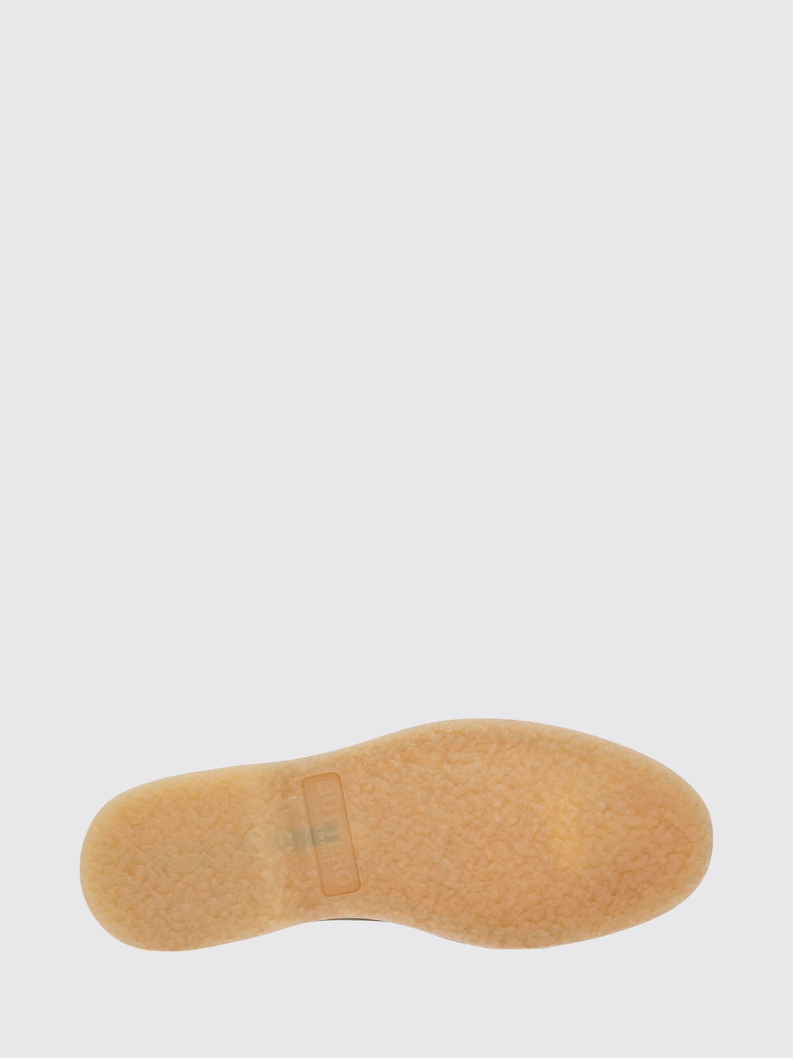 BUTTERO MOCASSINI: Mocassini flat Buttero in pelle scamosciata di bovino con vaschetta in rilievo, Beige - Img 6