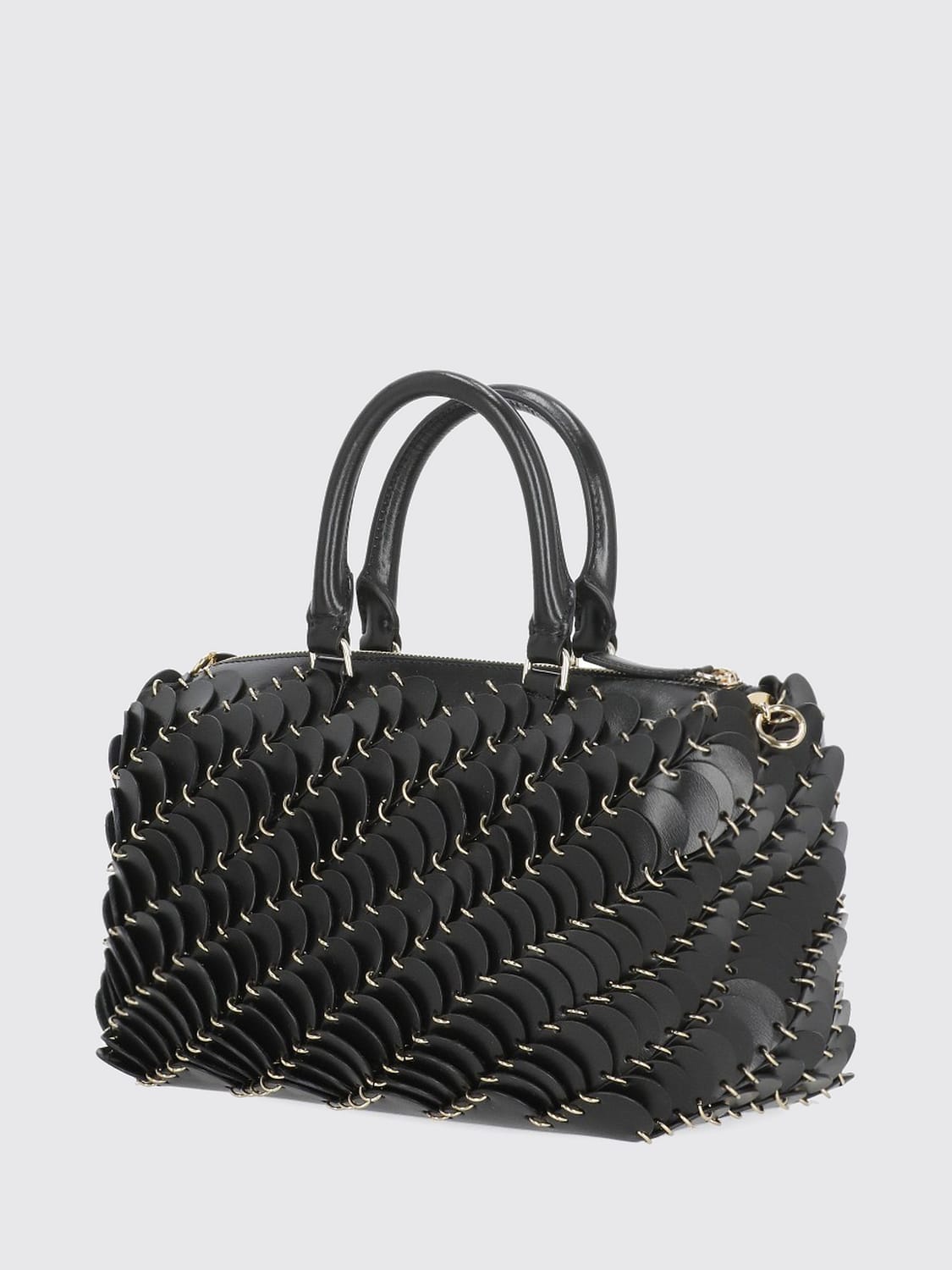 RABANNE BORSA A SPALLA: Borsa a spalla donna Rabanne, Nero - Img 2
