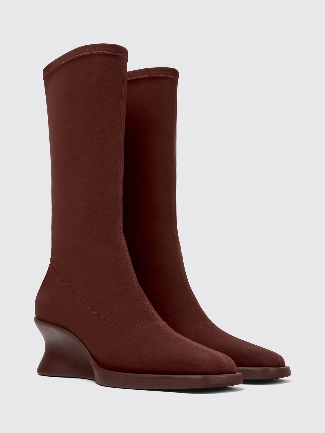 CAMPER BOTAS: Botas mujer Camper, Granate - Img 2