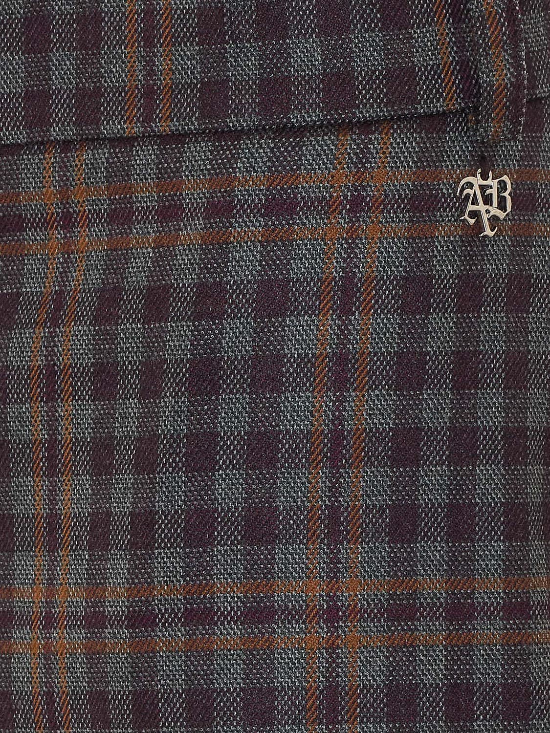 ANIYE BY PANTS: Prince of Wales Check Straight-Leg Trousers Aniye by in Viscose Blend, Grey - Img 4