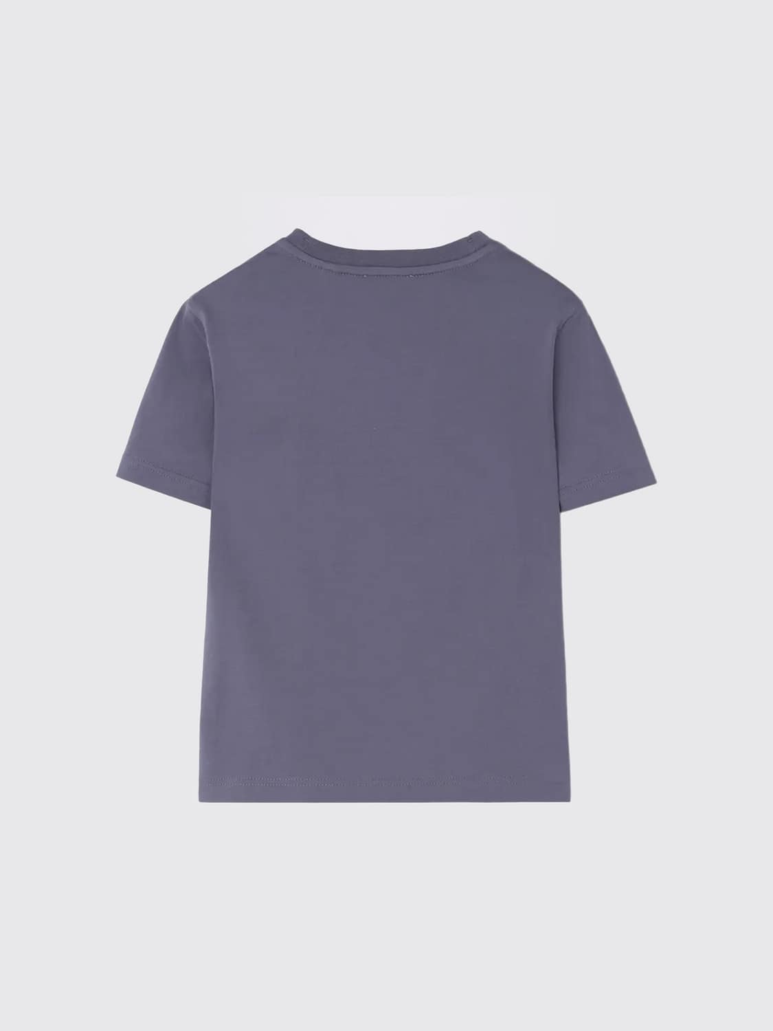 BURBERRY T-SHIRT: Burberry Boy's Cotton T-Shirt with Contrast Teddy Bear Print, Blue - Img 2