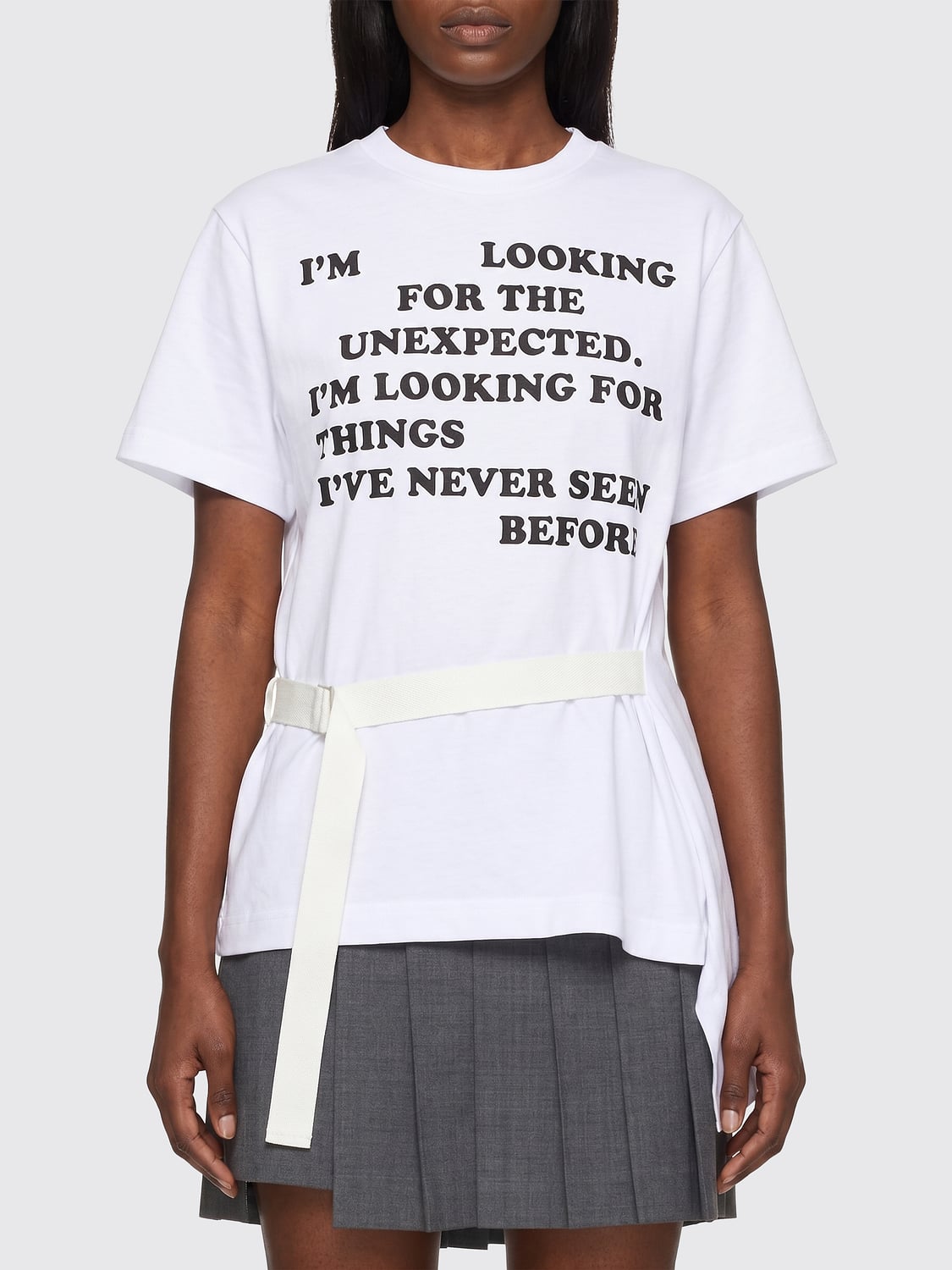 SACAI CAMISETA: Camiseta mujer Sacai, Blanco - Img 1