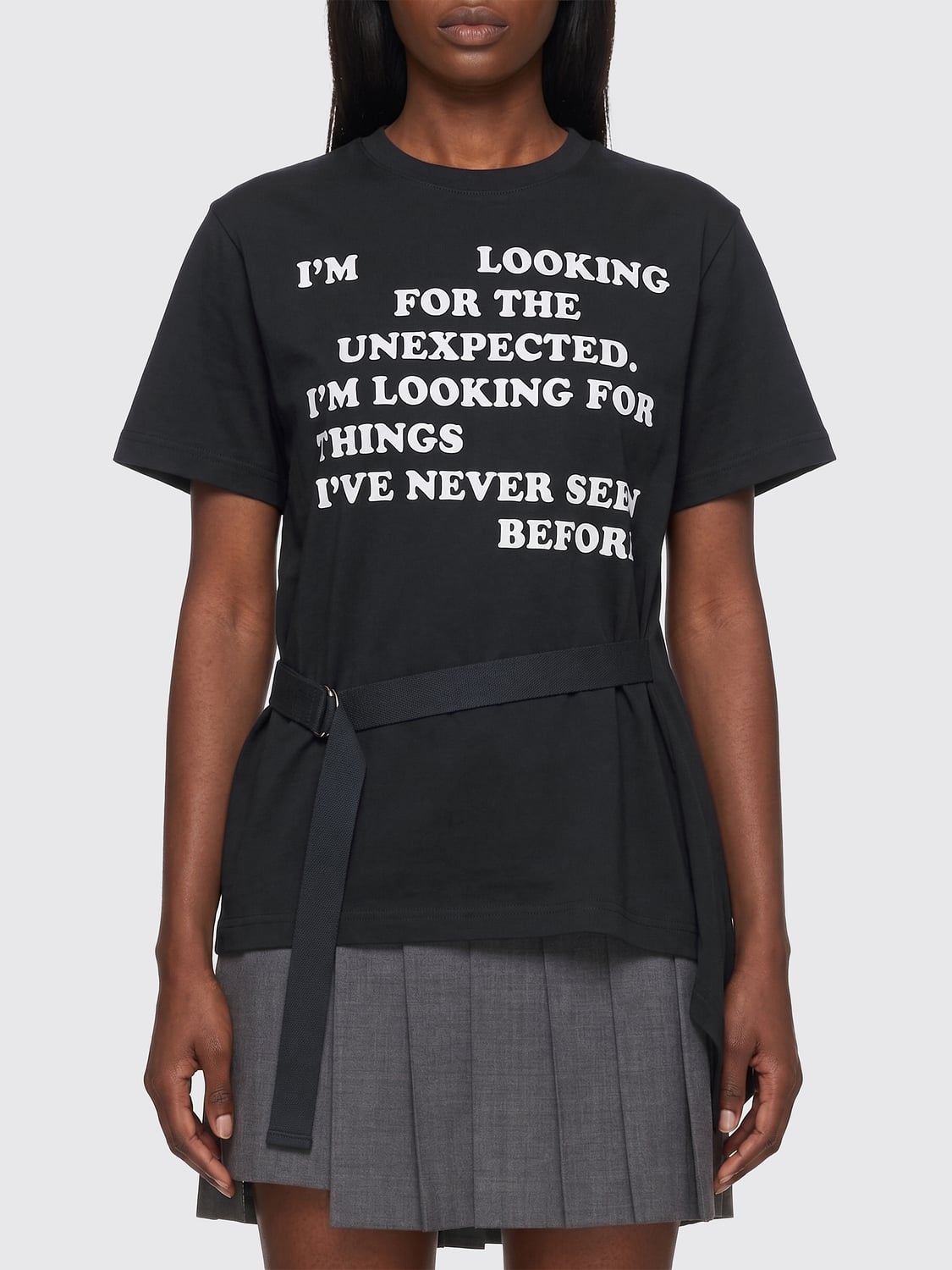 SACAI T-SHIRTS: T-shirts donna Sacai, Nero - Img 1
