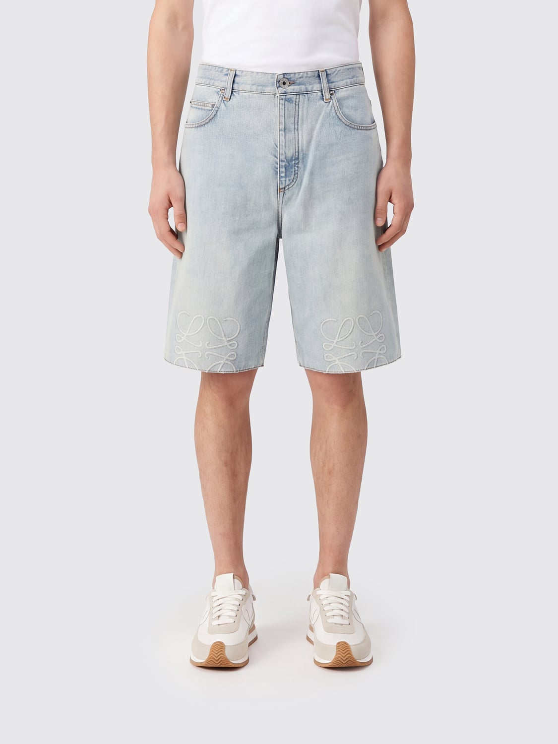 LOEWE SHORTS: Shorts herren Loewe, Blau - Img 1
