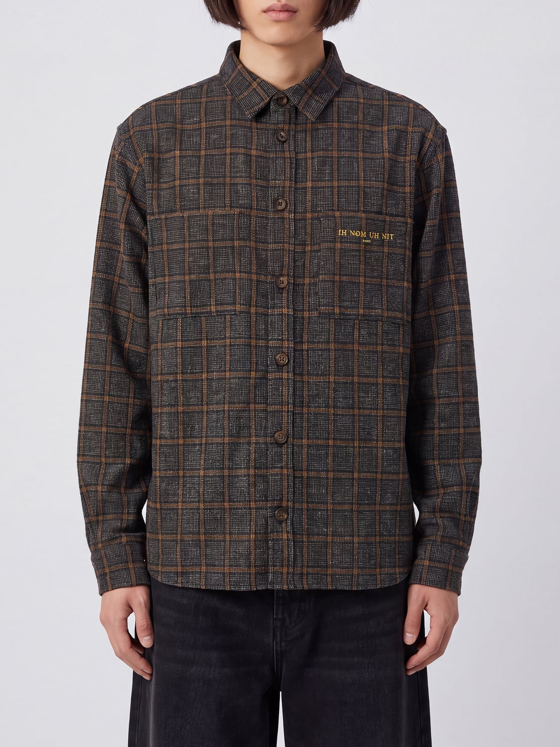 IH NOM UH NIT SHIRT: Shirt men Ih Nom Uh Nit, Grey - Img 1