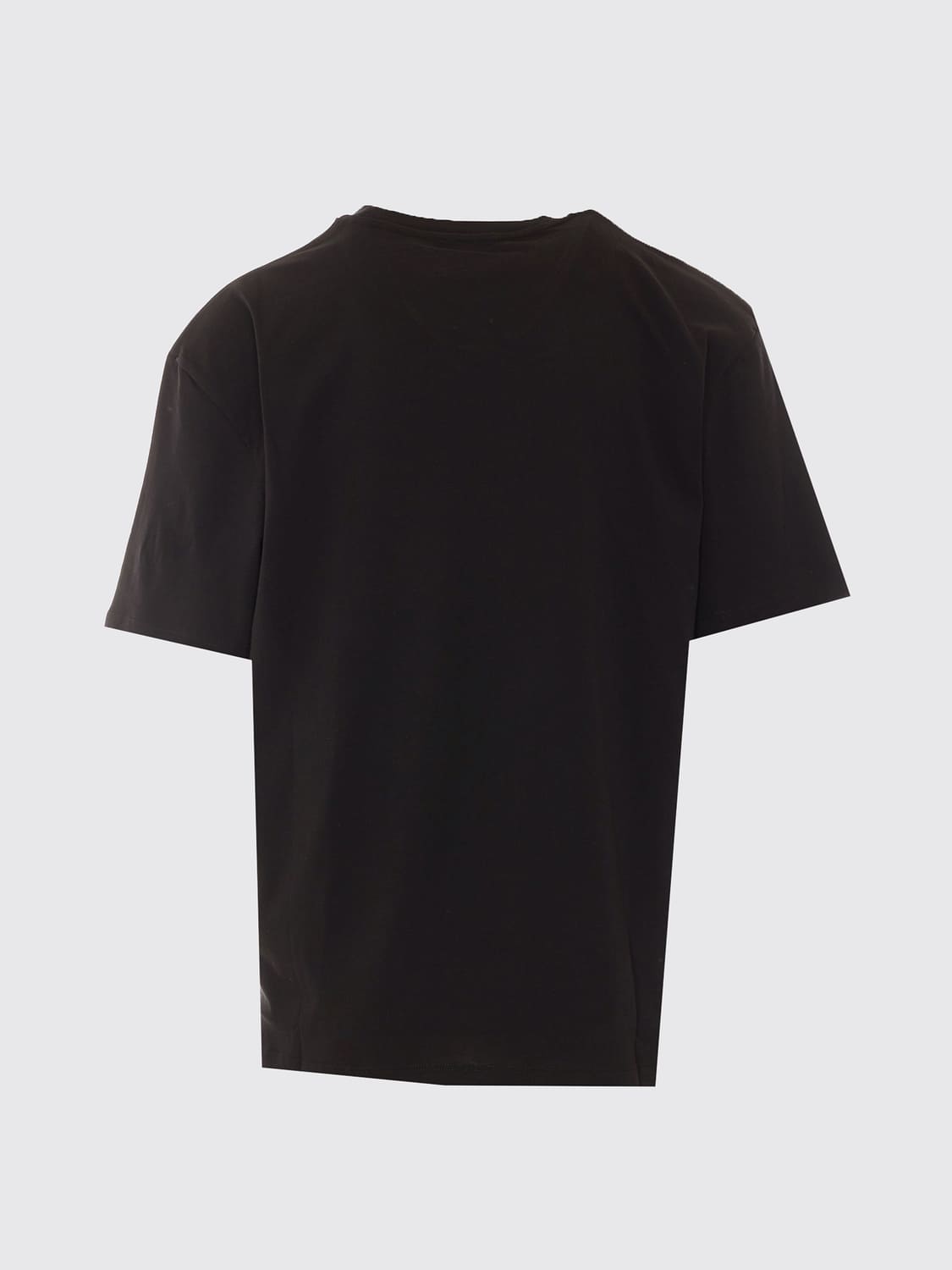 IH NOM UH NIT T-SHIRT: Graphic Print Cotton Crewneck T-Shirt Ih Nom Uh Nit with Contrast Logo, Black - Img 3