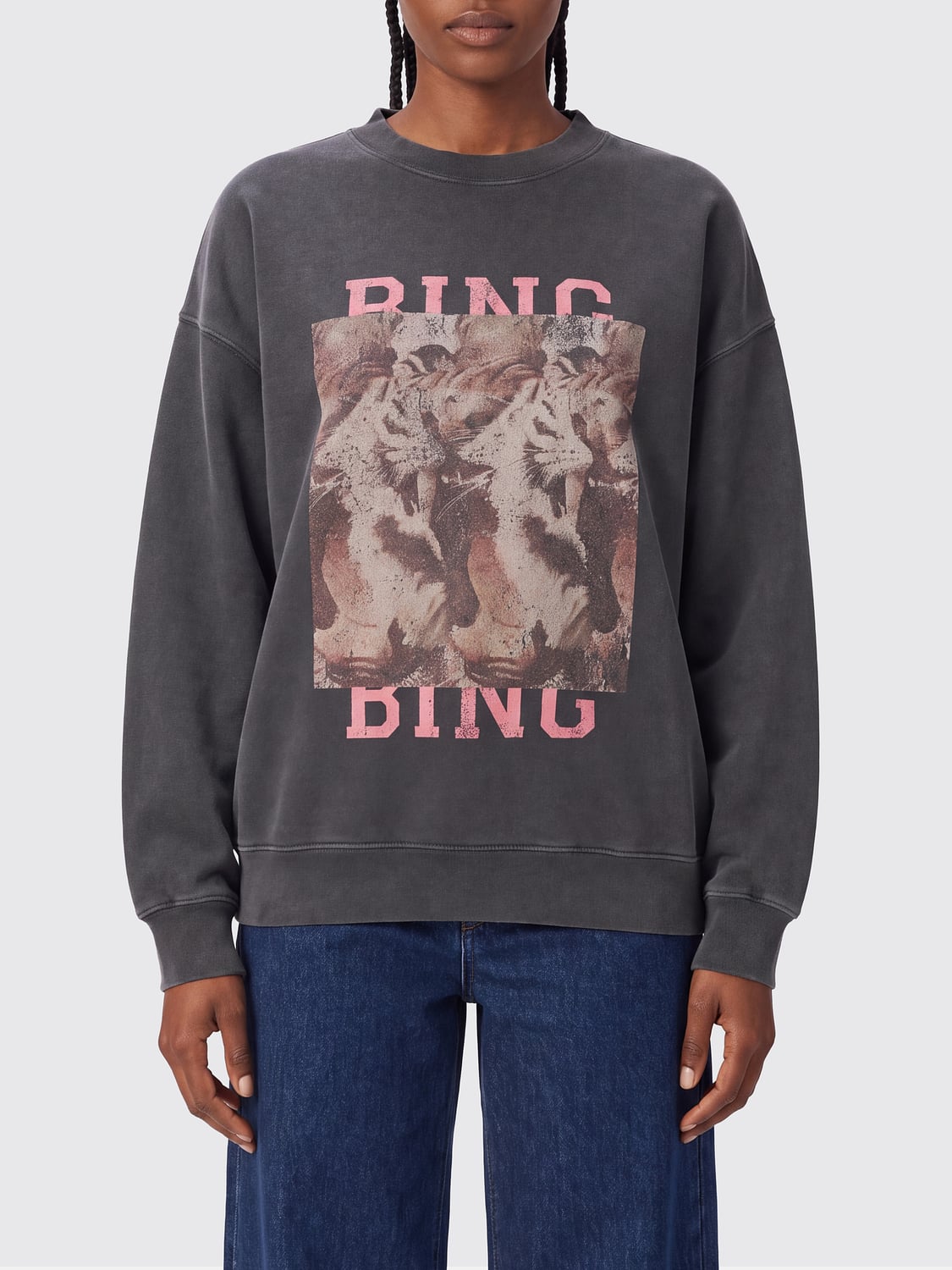 ANINE BING SWEATSHIRT: Sweatshirt damen Anine Bing, Schwarz - Img 1