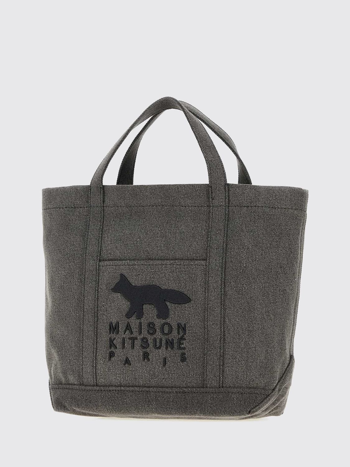 MAISON KITSUNÉ BAG: Bag men Maison KitsunÉ, Black - Img 3