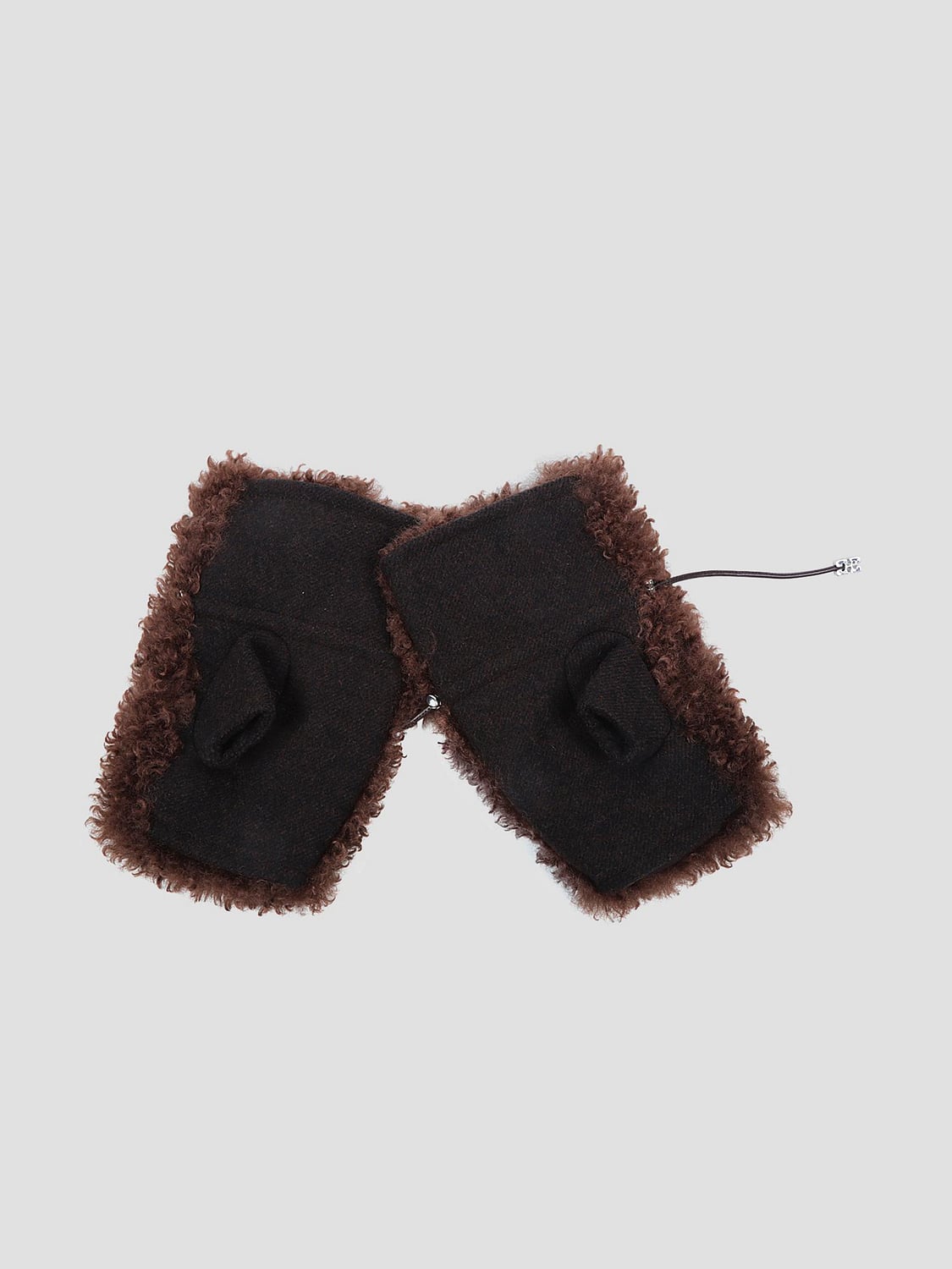 GANNI GLOVES: Gloves woman Ganni, Brown - Img 2