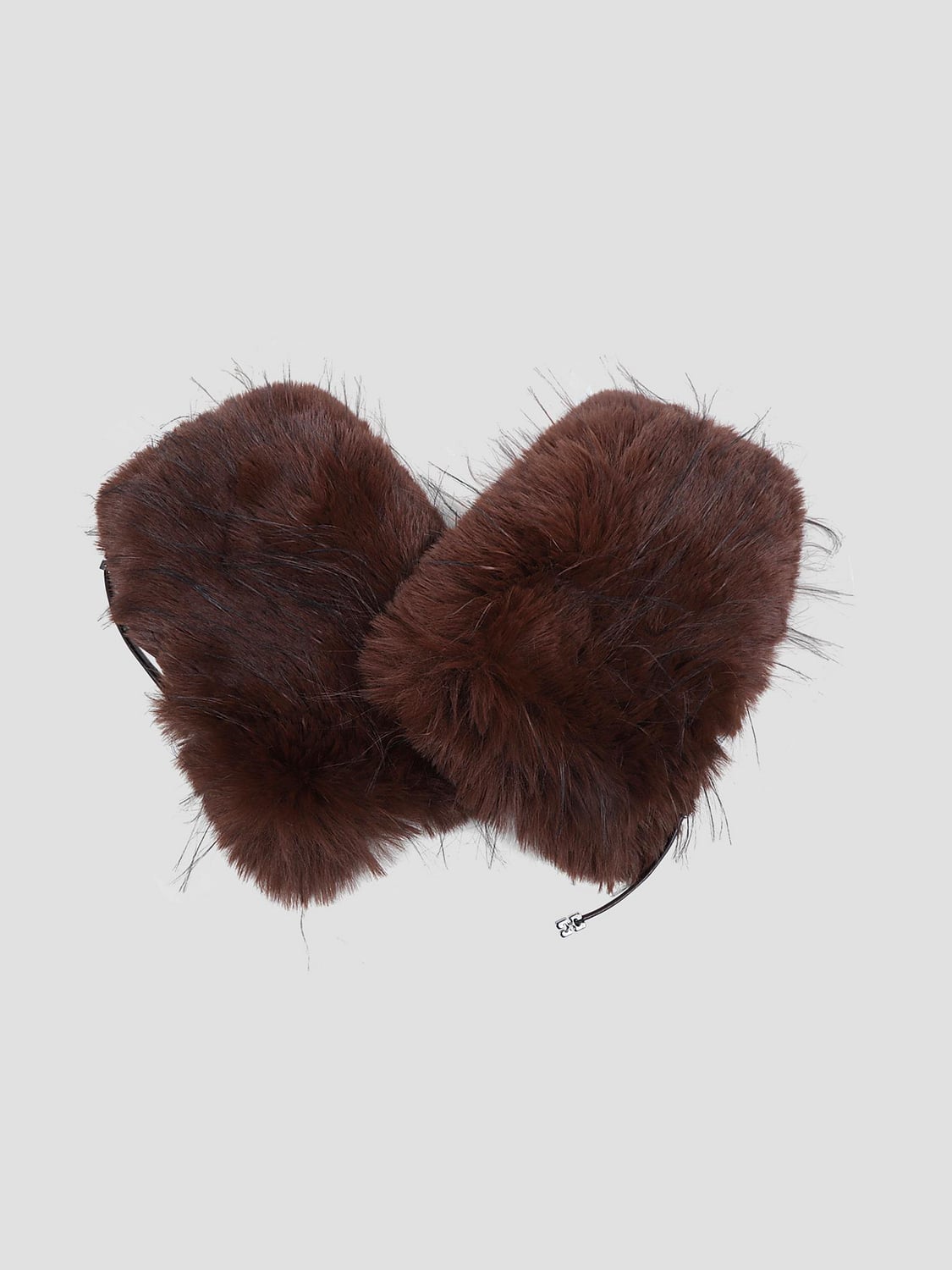 GANNI GLOVES: Gloves woman Ganni, Brown - Img 1