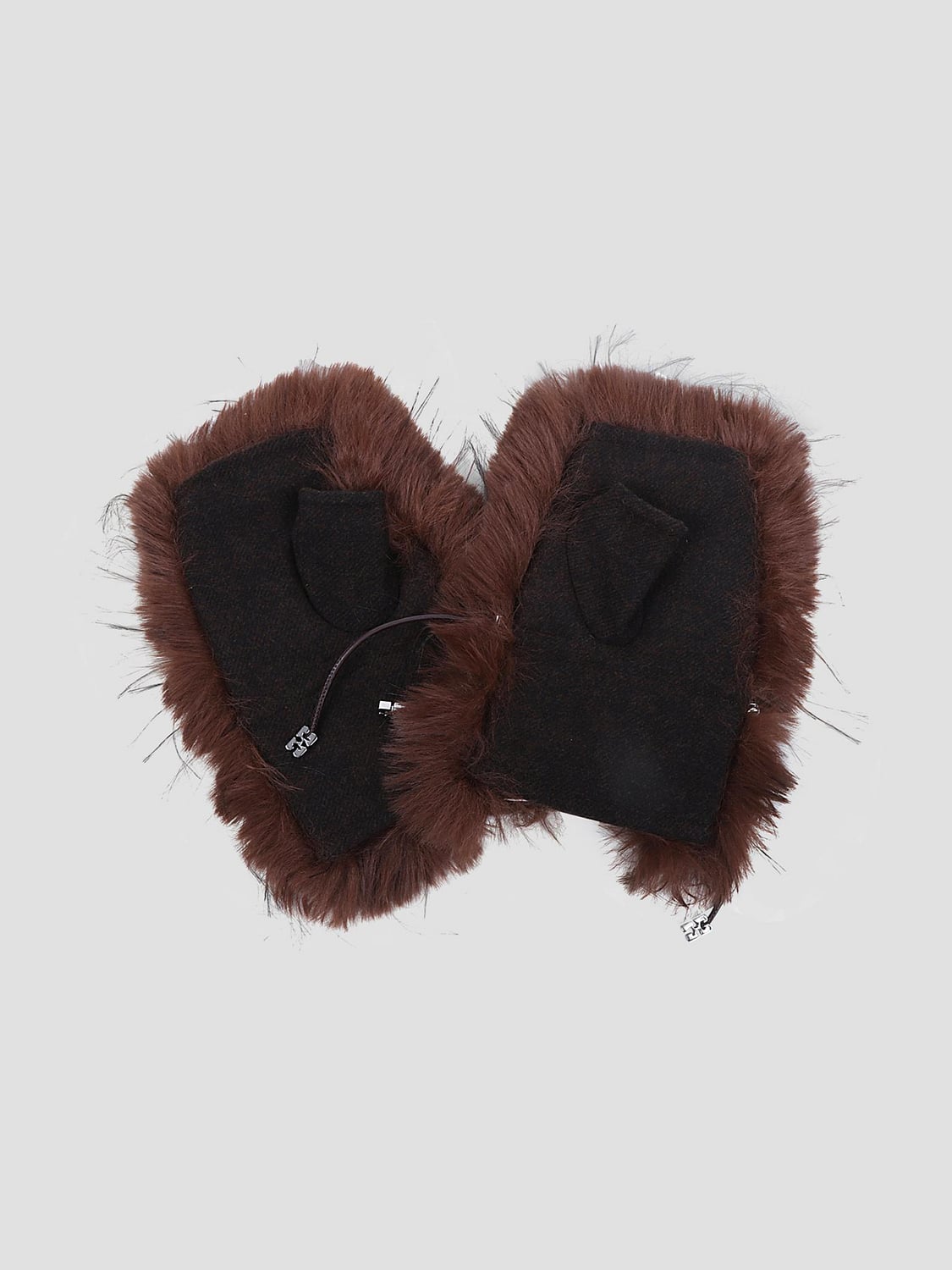 GANNI GLOVES: Gloves woman Ganni, Brown - Img 2